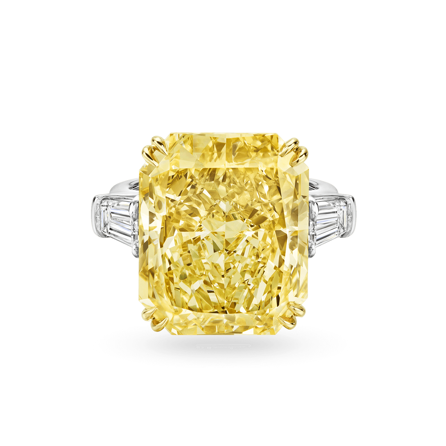 Bague en Diamant Jaune Classic Winston taille coussin par Harry