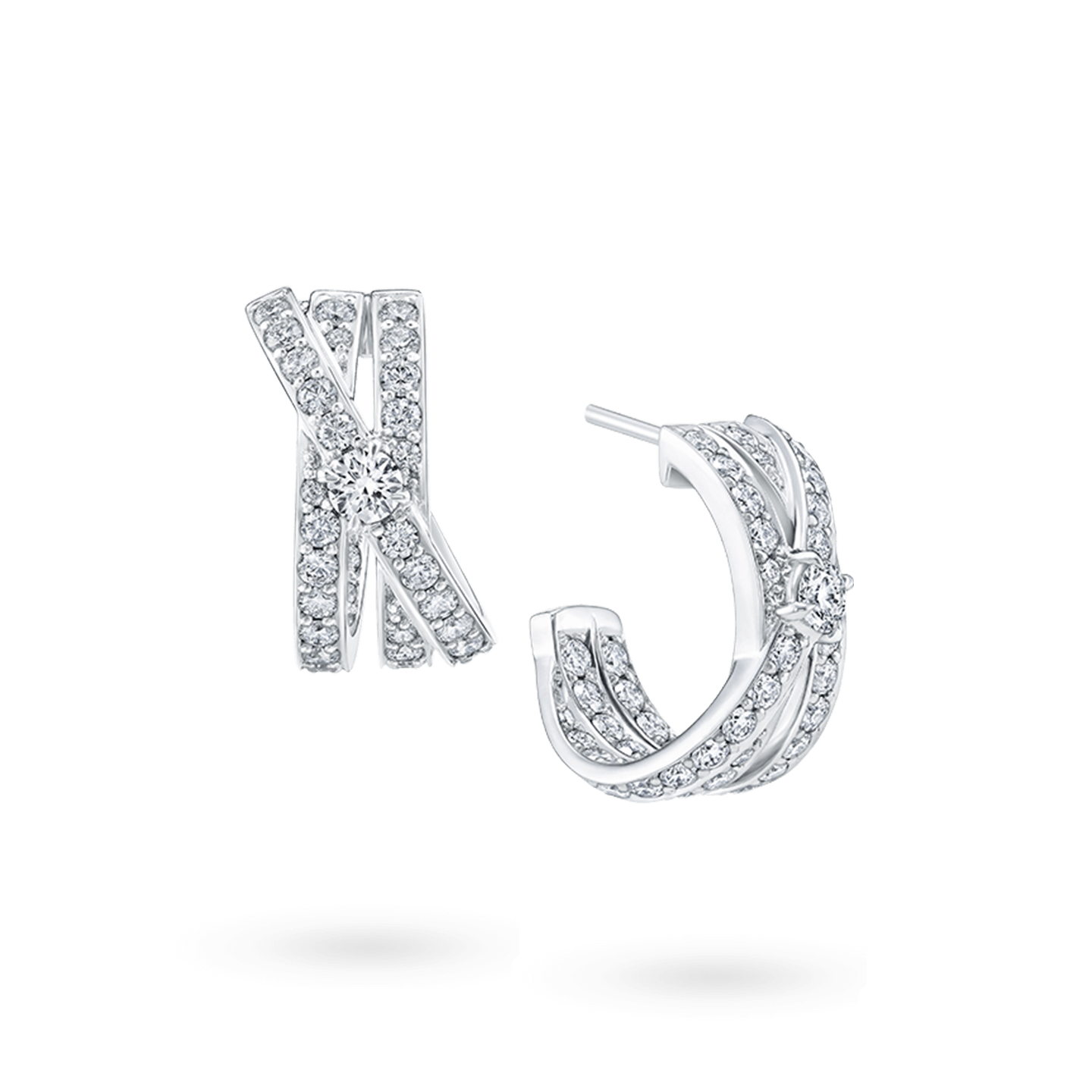 Crossover Diamond Earrings Harry Winston