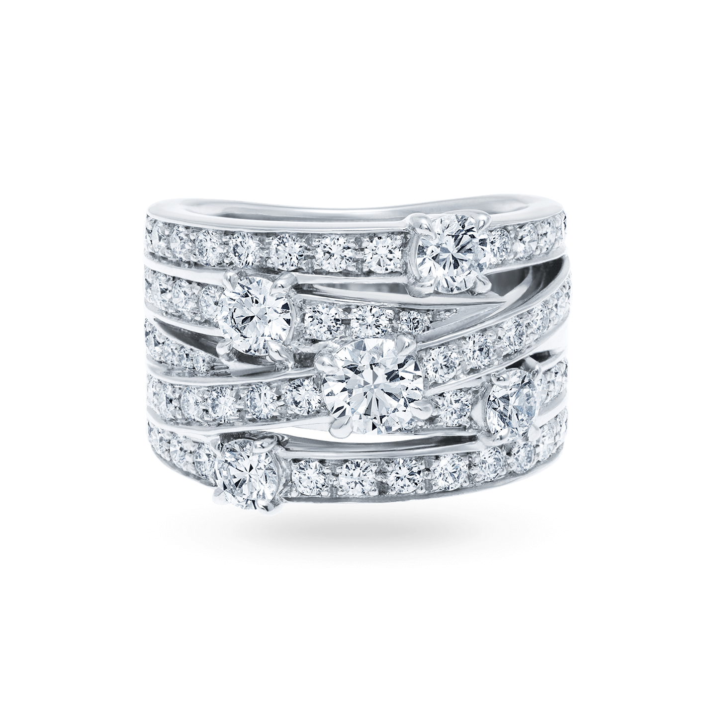 Crossover Diamond Ring, Product Image 1