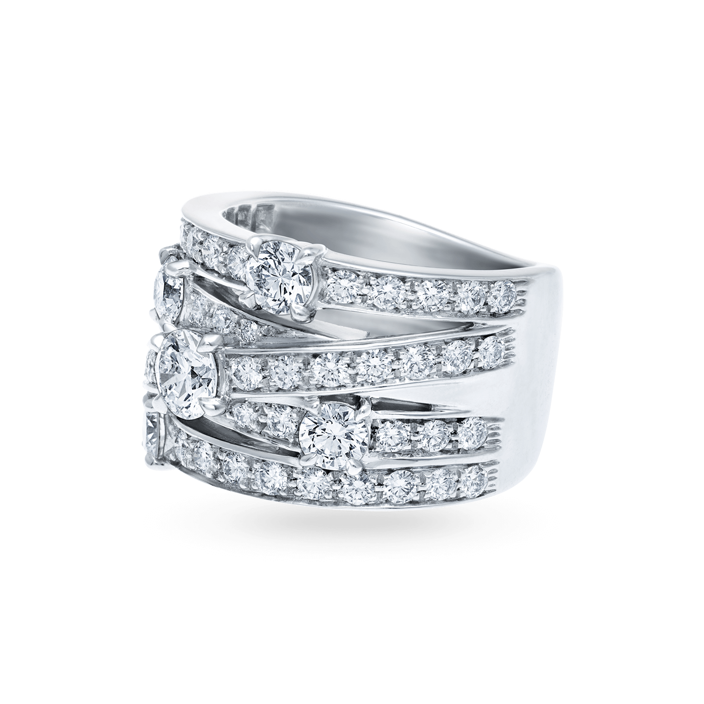 Crossover Diamond Ring, Product Image 2