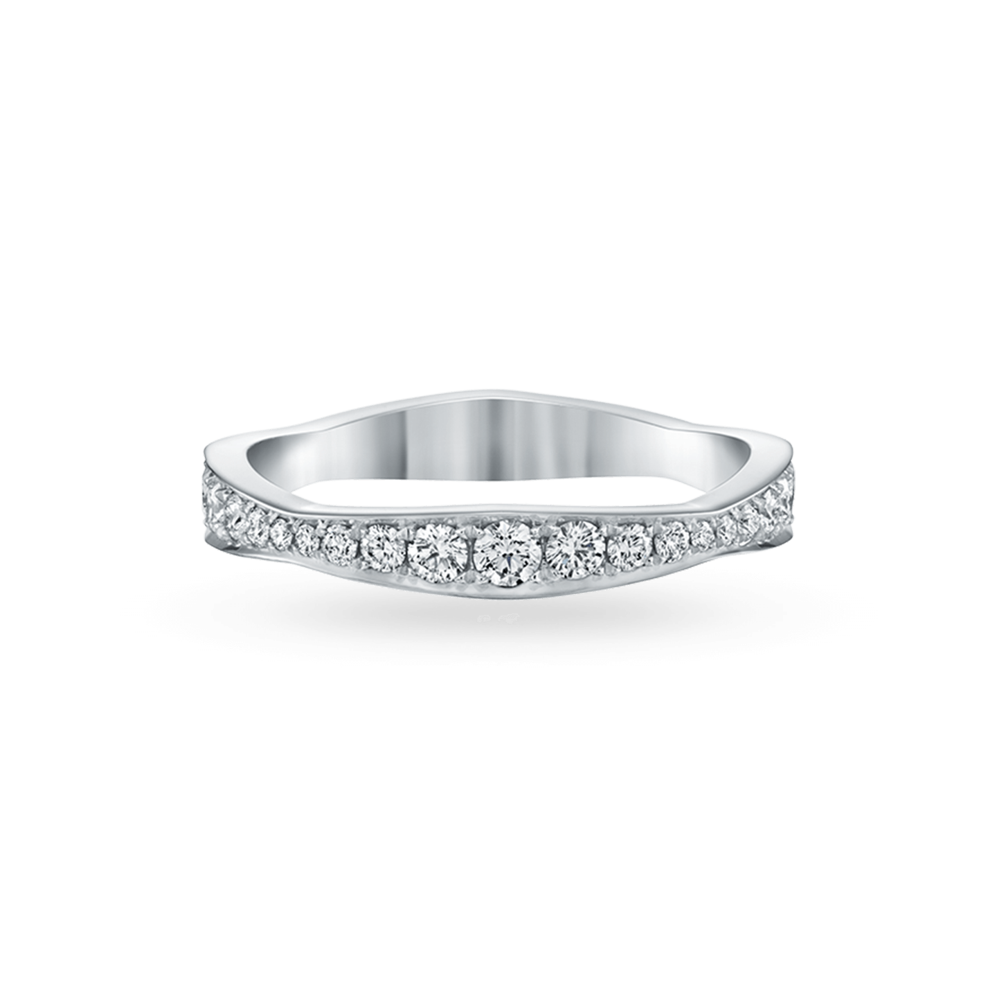 専門店では wave_with_pave_wedding_band_di アクセサリー