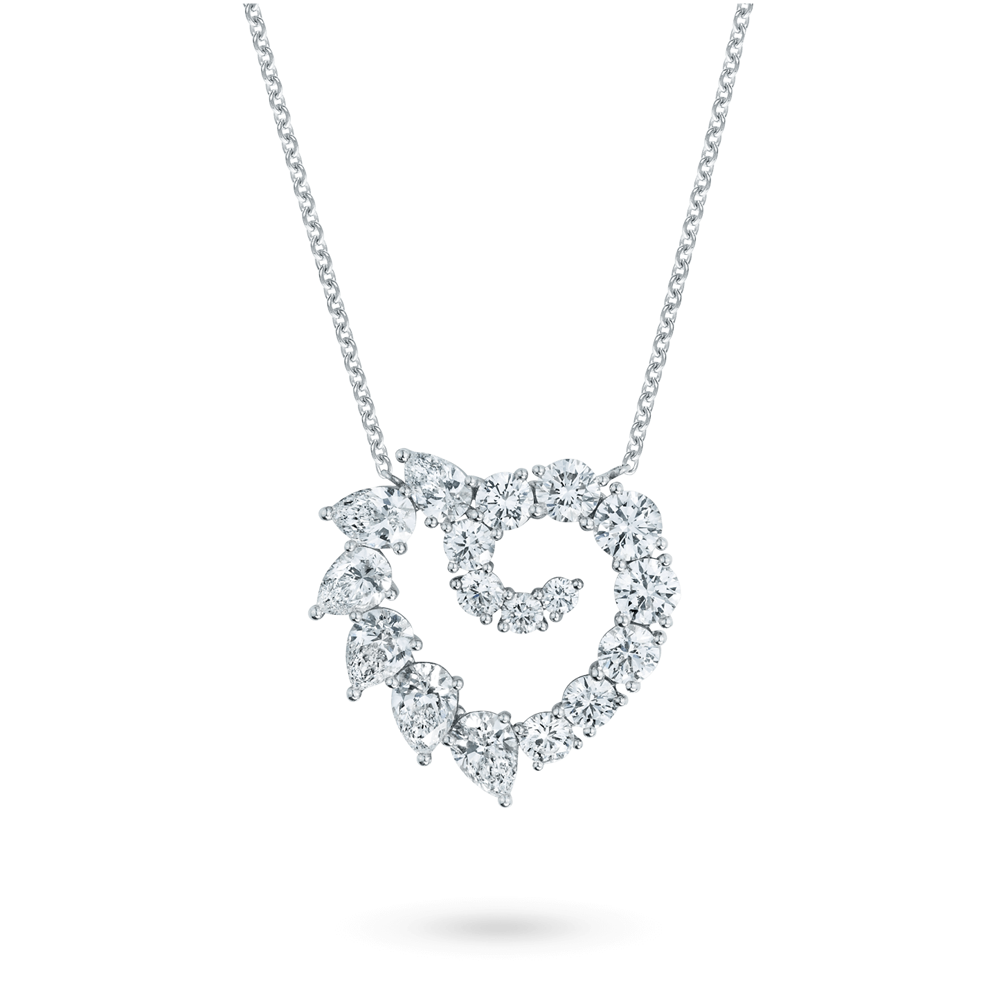 Garland Large Heart Diamond Pendant, Product Image 1