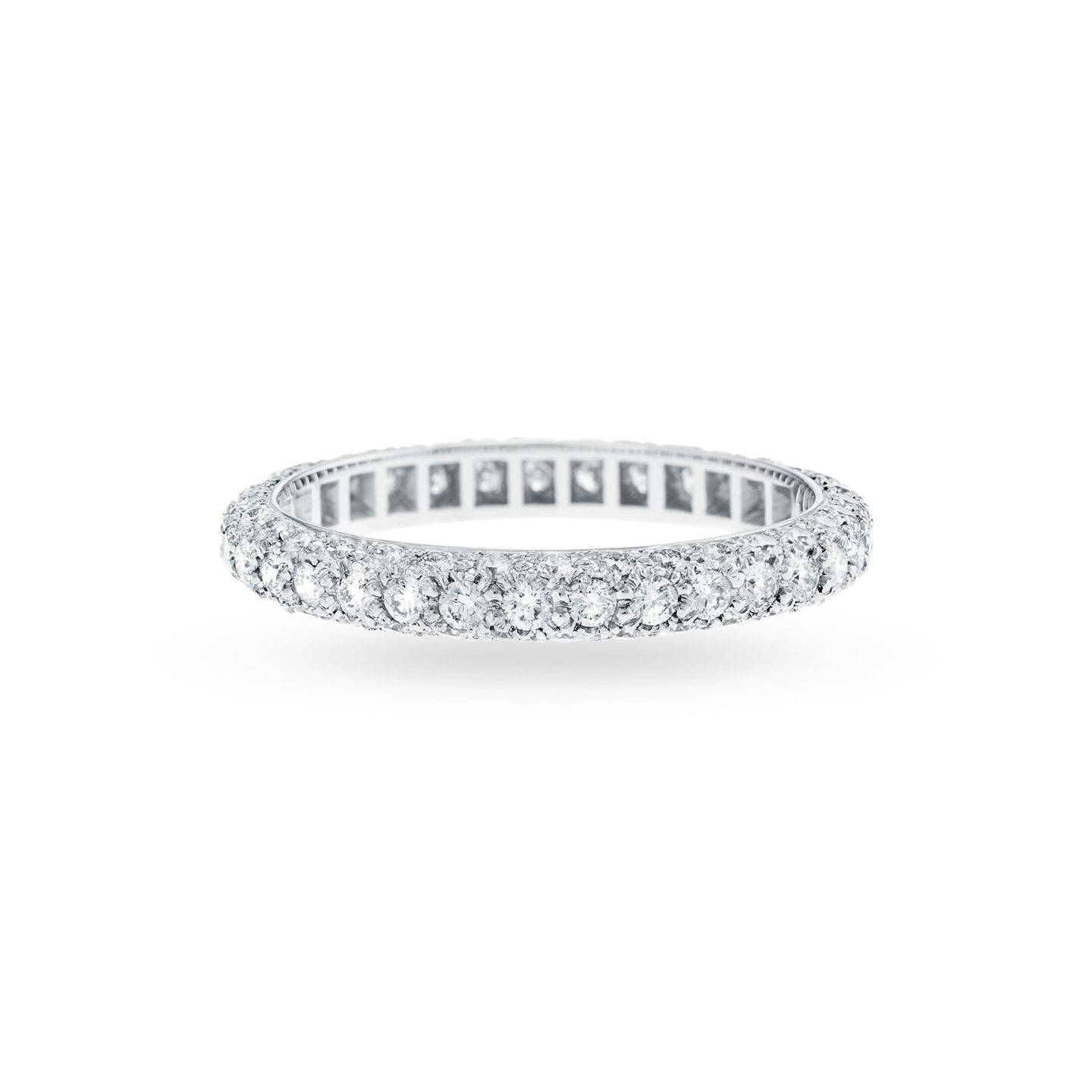 Micropav Diamond Dome Wedding Band Harry Winston