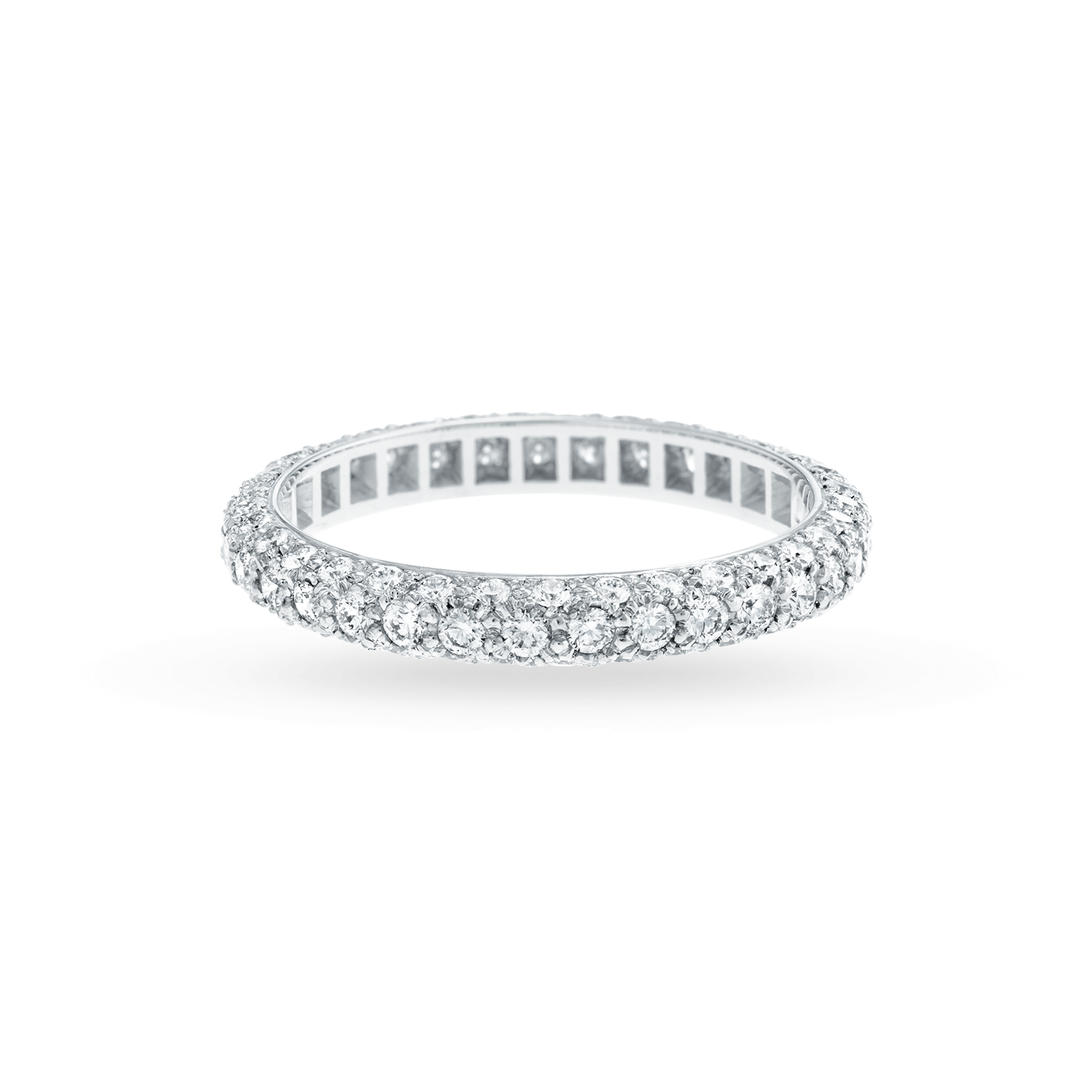 Micropavé Diamond Dome Wedding Band | Harry Winston