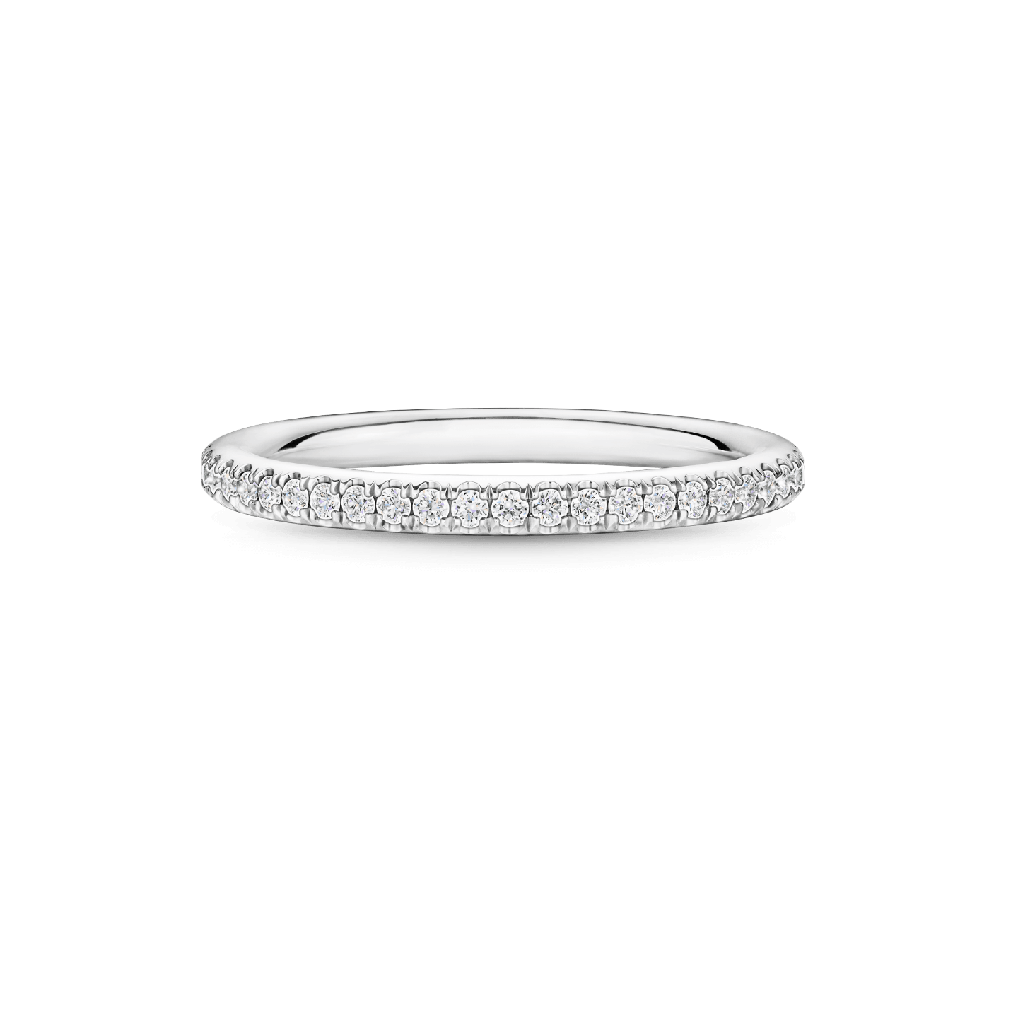 『専用です』マイクロパヴェ☆天然ダイヤモンド リング 計0.48ct K18WG マイクロパヴェ・ダイヤモンド・バンドリング|ハリー・ウィンストン