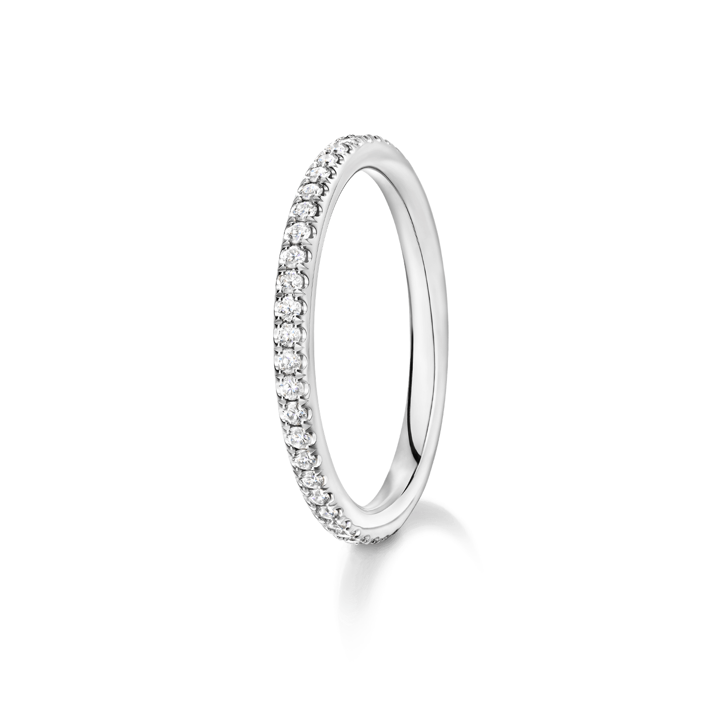 ハリーウィンストン マイクロパヴェ 7号 リング スモール ハーフ ダイヤ Micropavé Diamond Narrow Wedding Band | Harry Winston