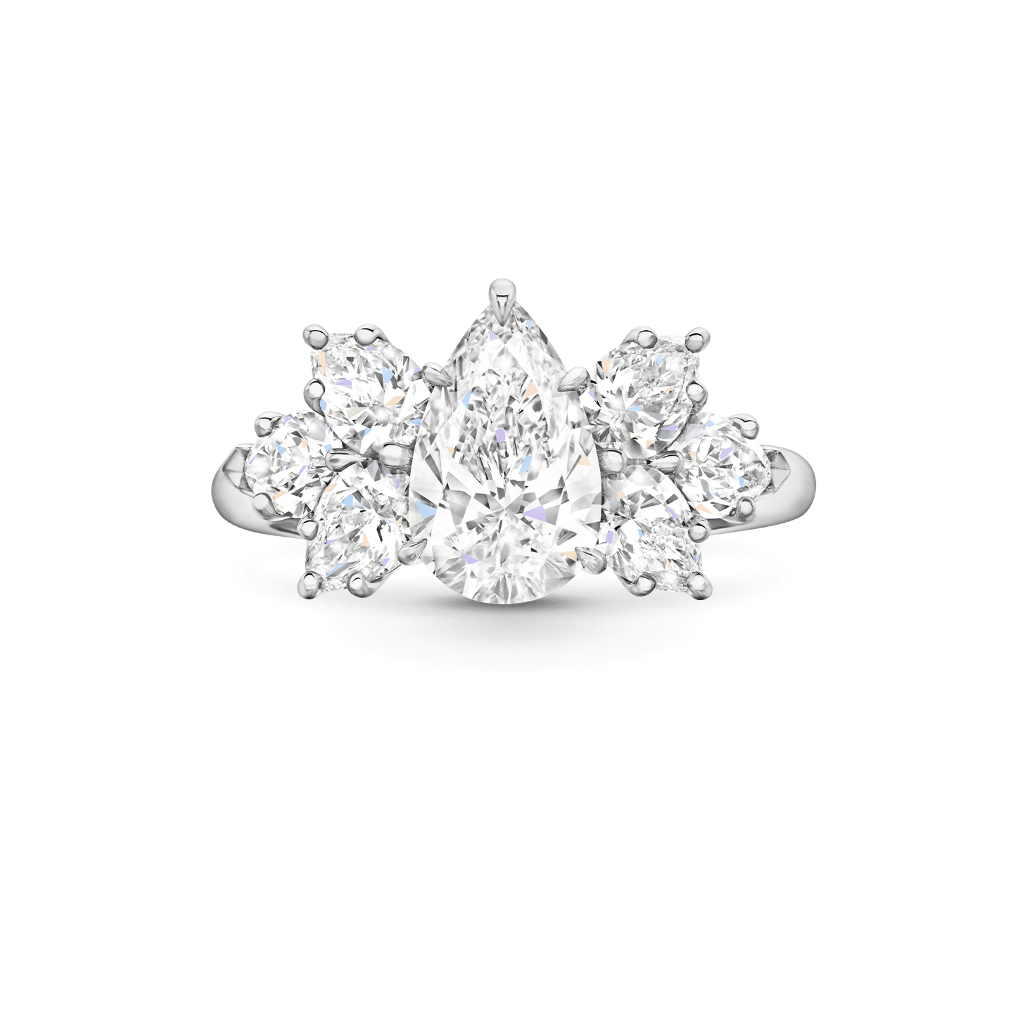 Harry winston pear engagement ring shop
