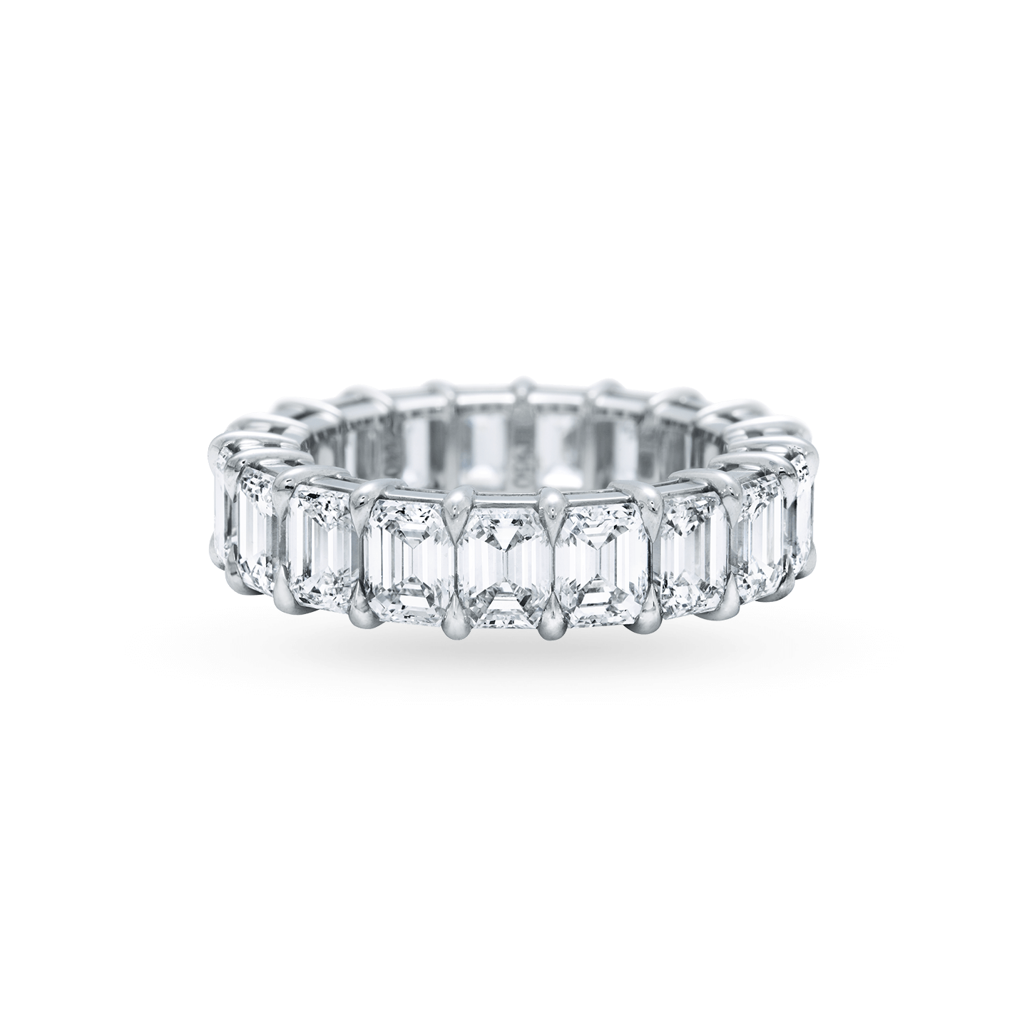 Emerald eternity wedding discount band