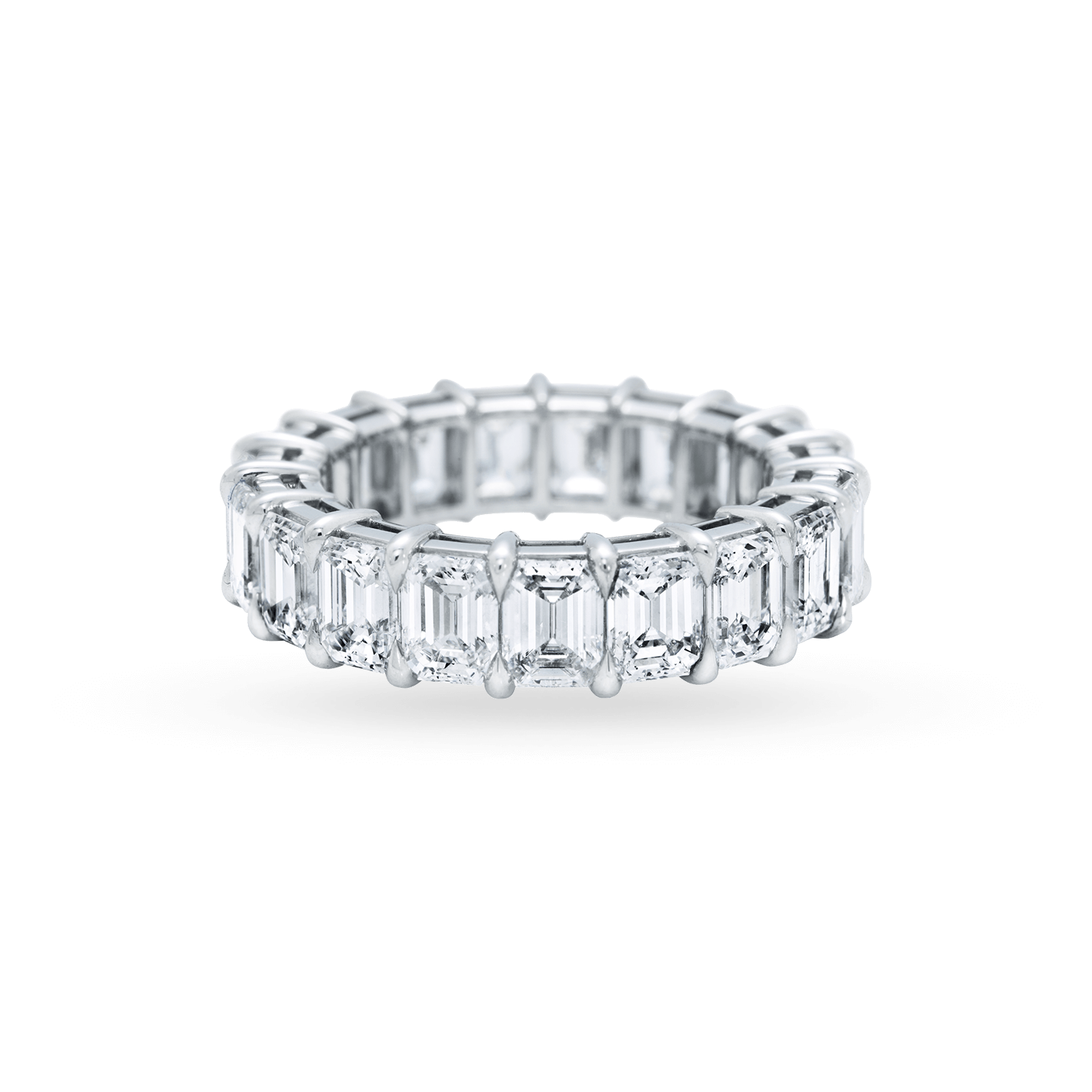 Emerald Cut Diamond Wedding Band Harry Winston