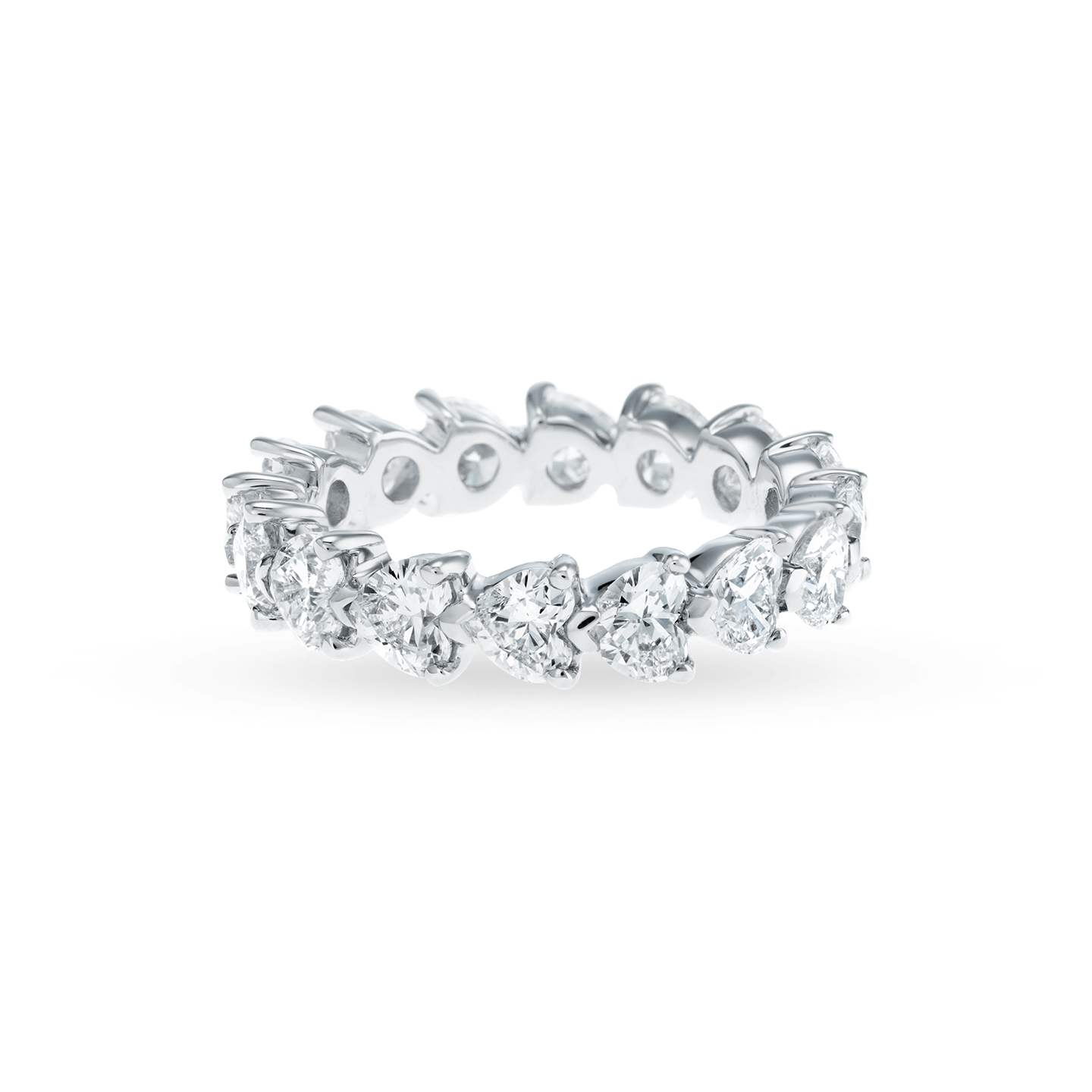 Heart diamond sales eternity band