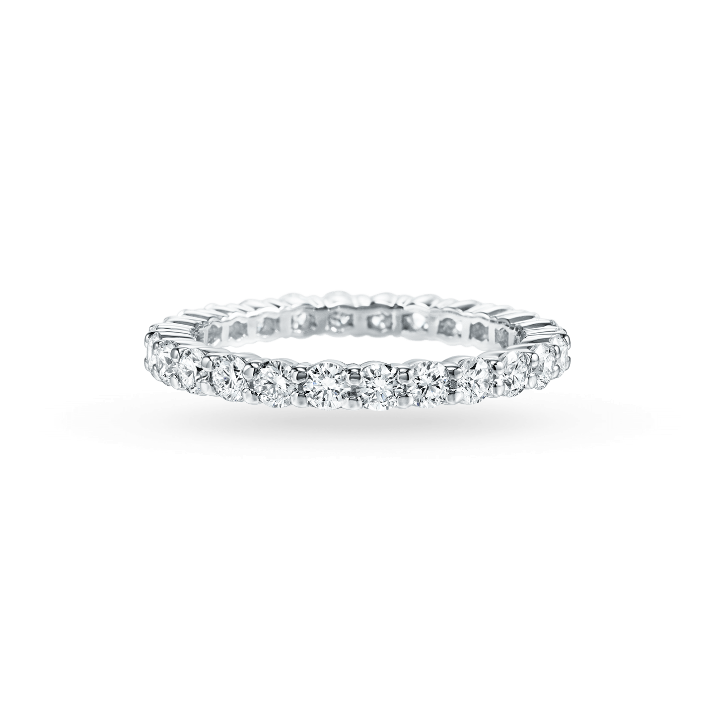 Prong-Set Round Brilliant Diamond Wedding Band, Product Image 2