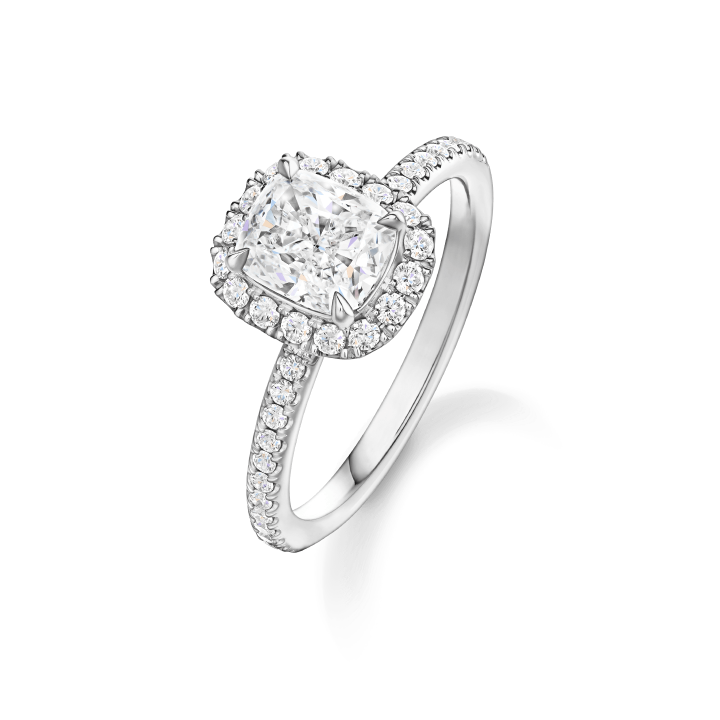 The One Cushion Cut Engagement Ring Harry Winston
