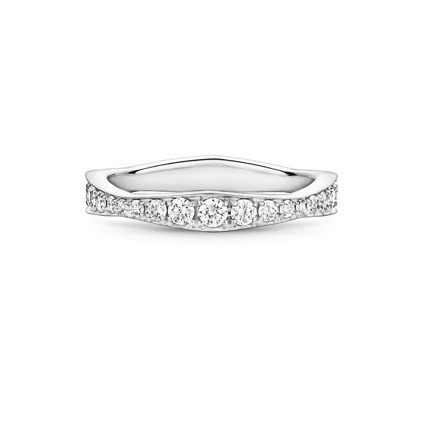Harry Winston(ハリー・ウィンストン)ウェーブ・リング パヴェウェーブ・バンドリング|ハリー・ウィンストン