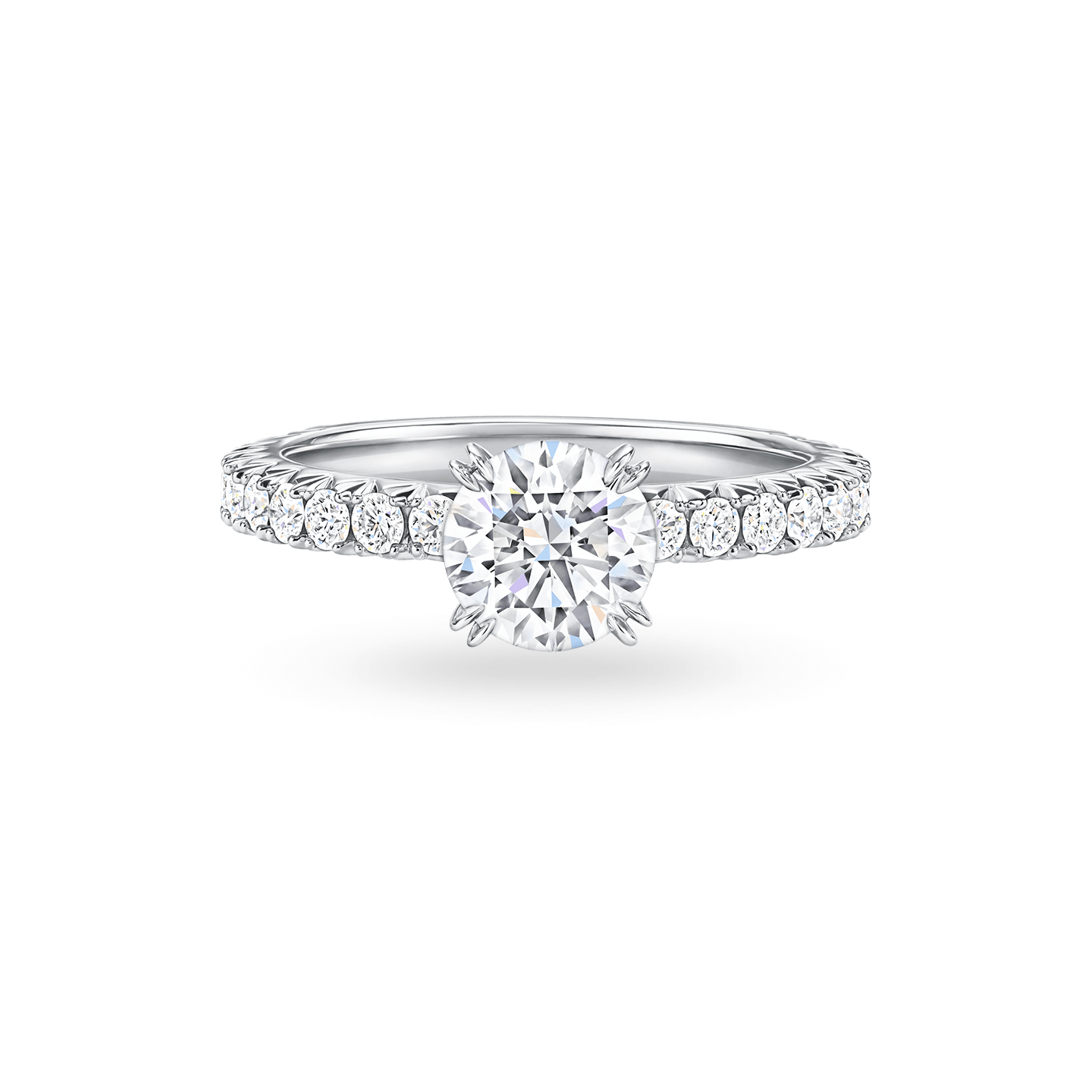 Attraction Round Brilliant Diamond Engagement Ring, Product Image 1