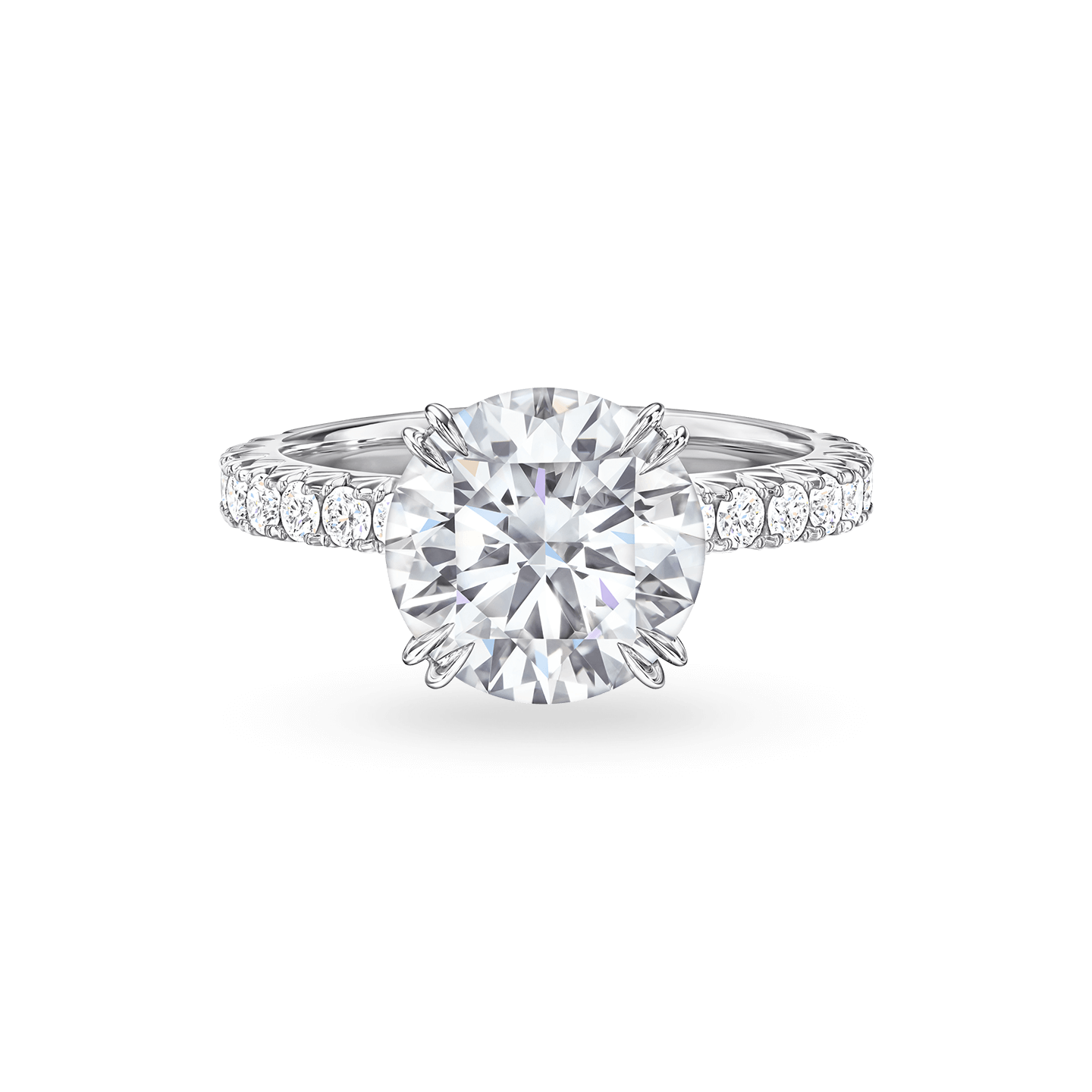 Winston Romance Round Brilliant Diamond Engagement Ring