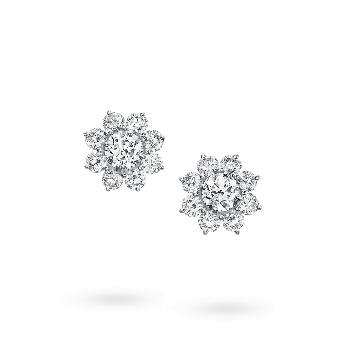 Sunflower Diamond Earrings, Product Image 1