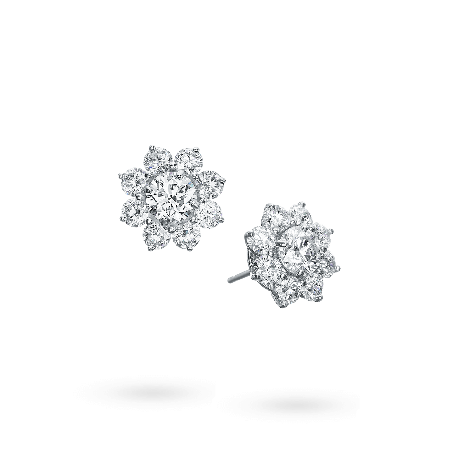 Sunflower Diamond Earrings, Product Image 2