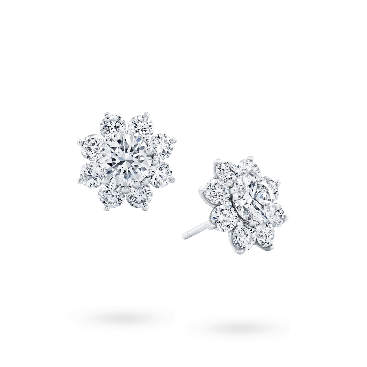 Sunflower Diamond Earrings, Product Image 2