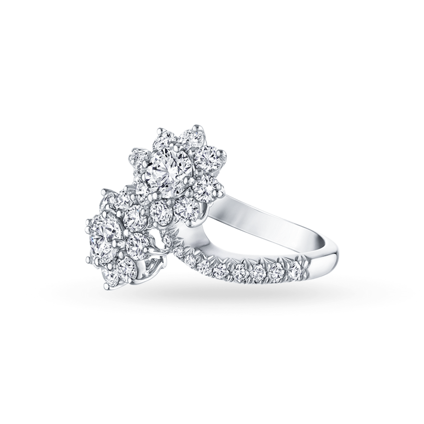 Sunflower Diamond Twin Ring Harry Winston