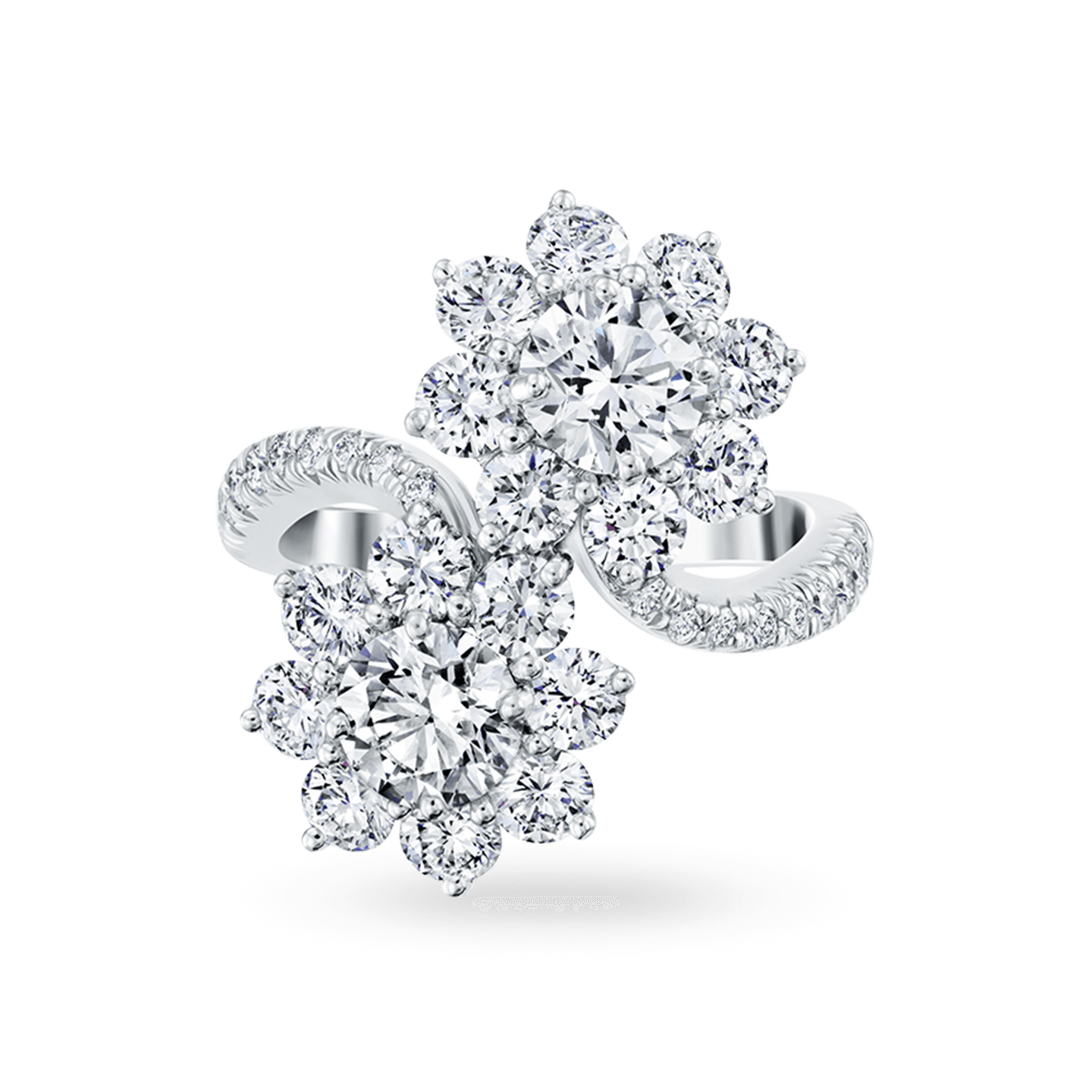 Sunflower Diamond Twin Ring, Product Image 1