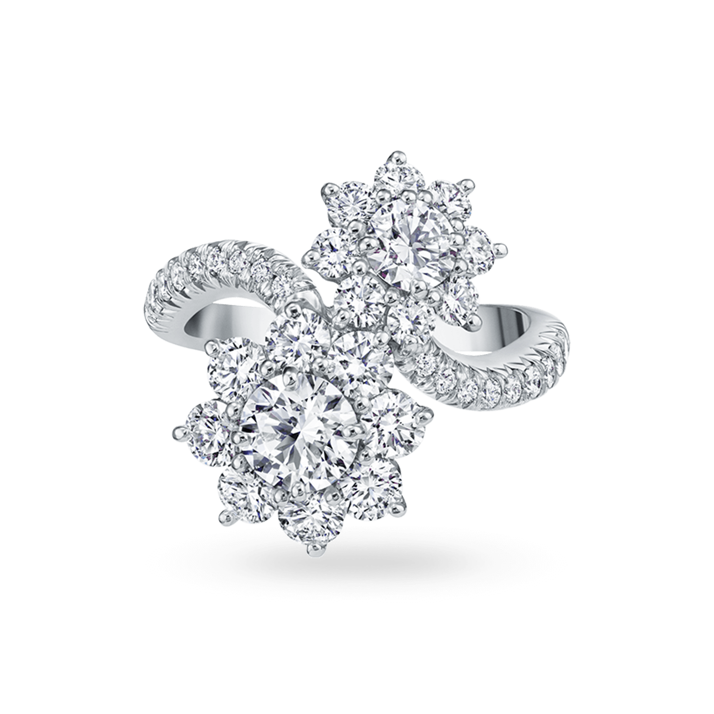 Sunflower Diamond Twin Ring Harry Winston
