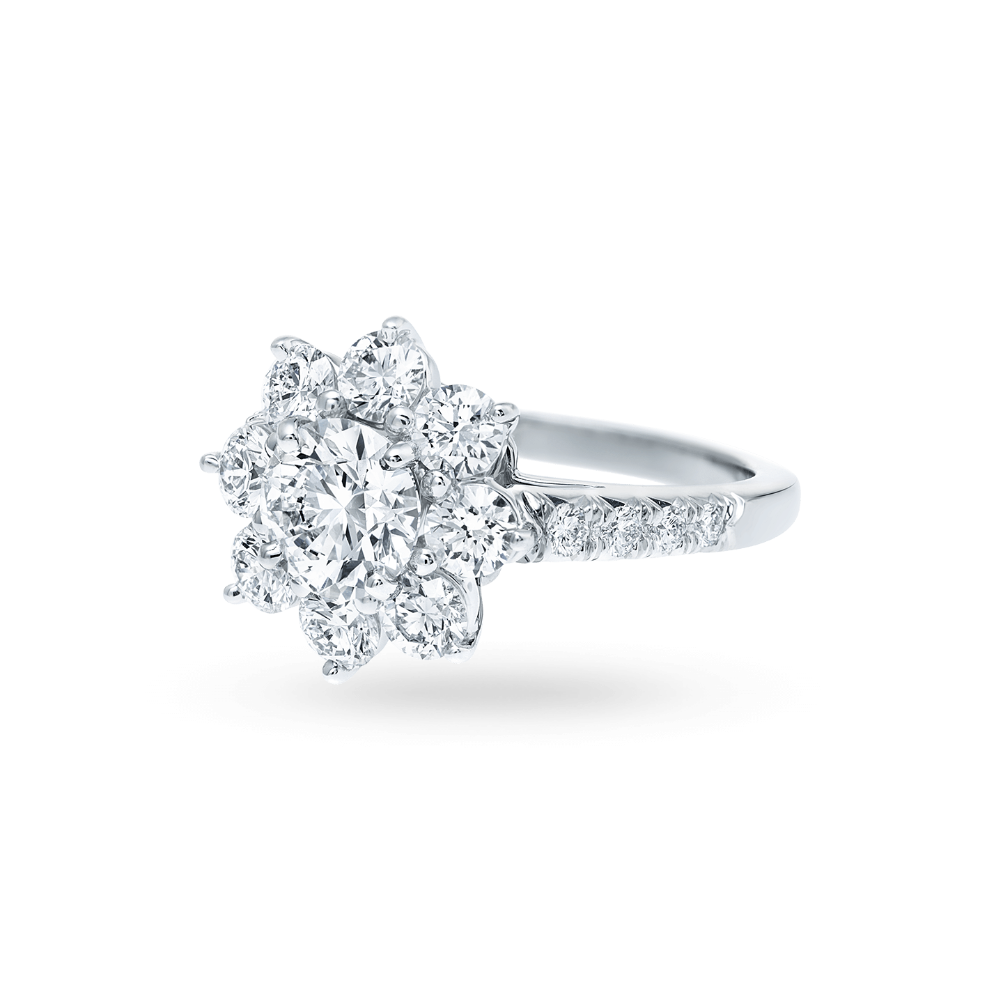 Sunflower Medium Diamond Ring Harry Winston