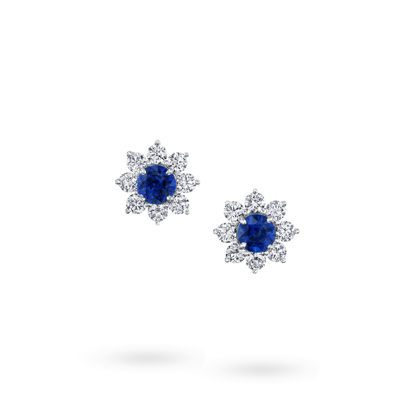 Sunflower Petite Sapphire and Diamond Earstuds, Product Image 1