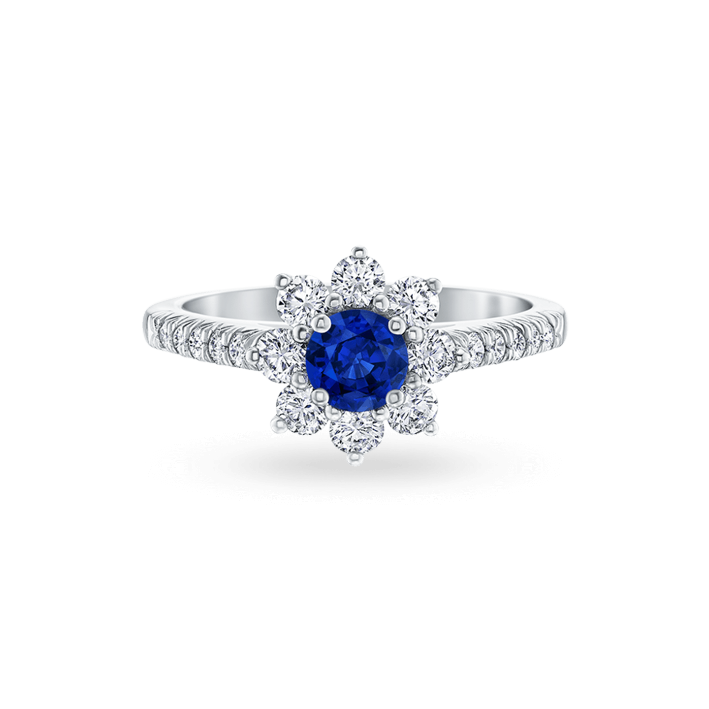 Sunflower Petite Sapphire and Diamond Ring, Product Image 1