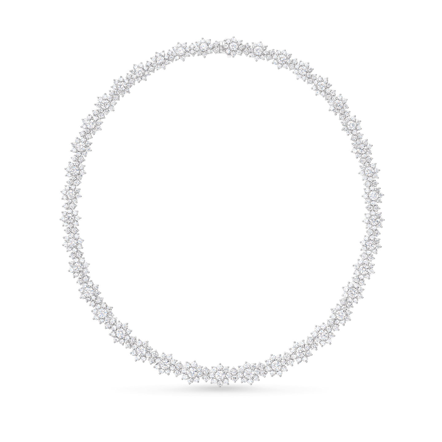 Sunflower Diamond Graduated Necklace, Small