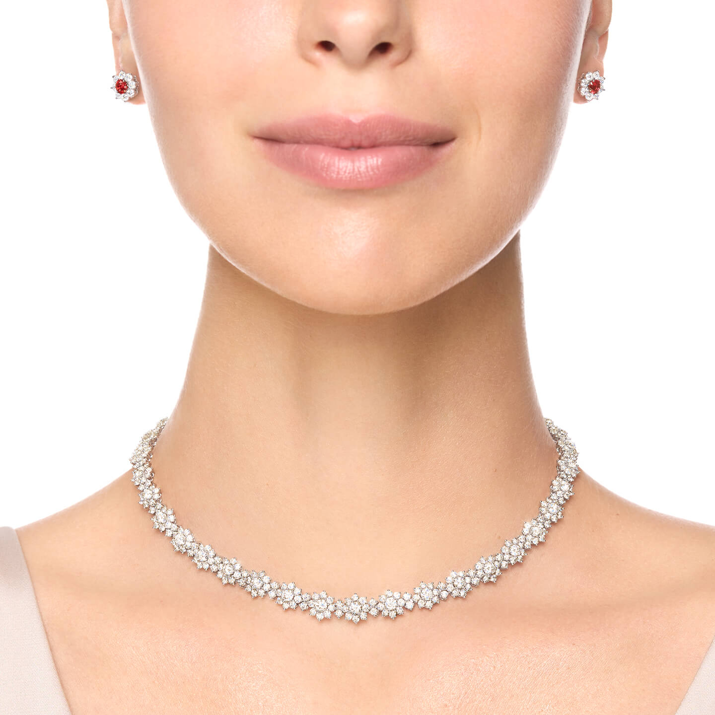 サンフラワー風❤️約1.8ct上質ダイヤ サンフラワー・ネックレス（スモール）｜ハリー・ウィンストン