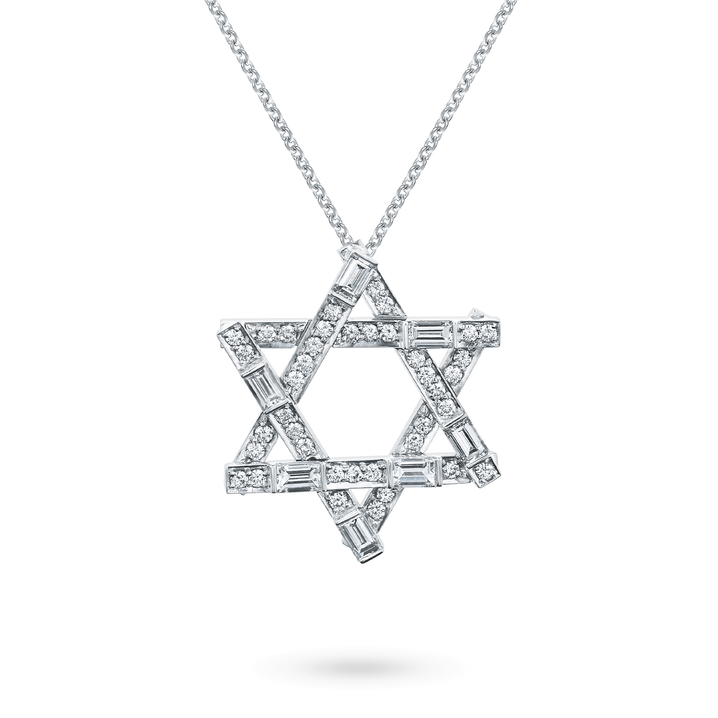 Star of shop david diamond necklace