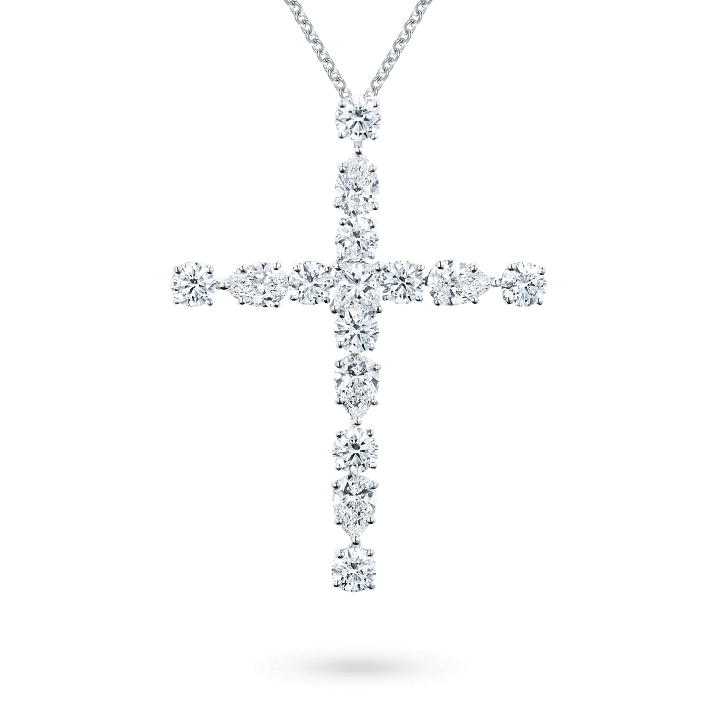 Helzberg Diamonds | Jewelry | 1 Ct Diamond Cross Pendant Necklace 10k Rose  Gold Helzberg | Poshmark