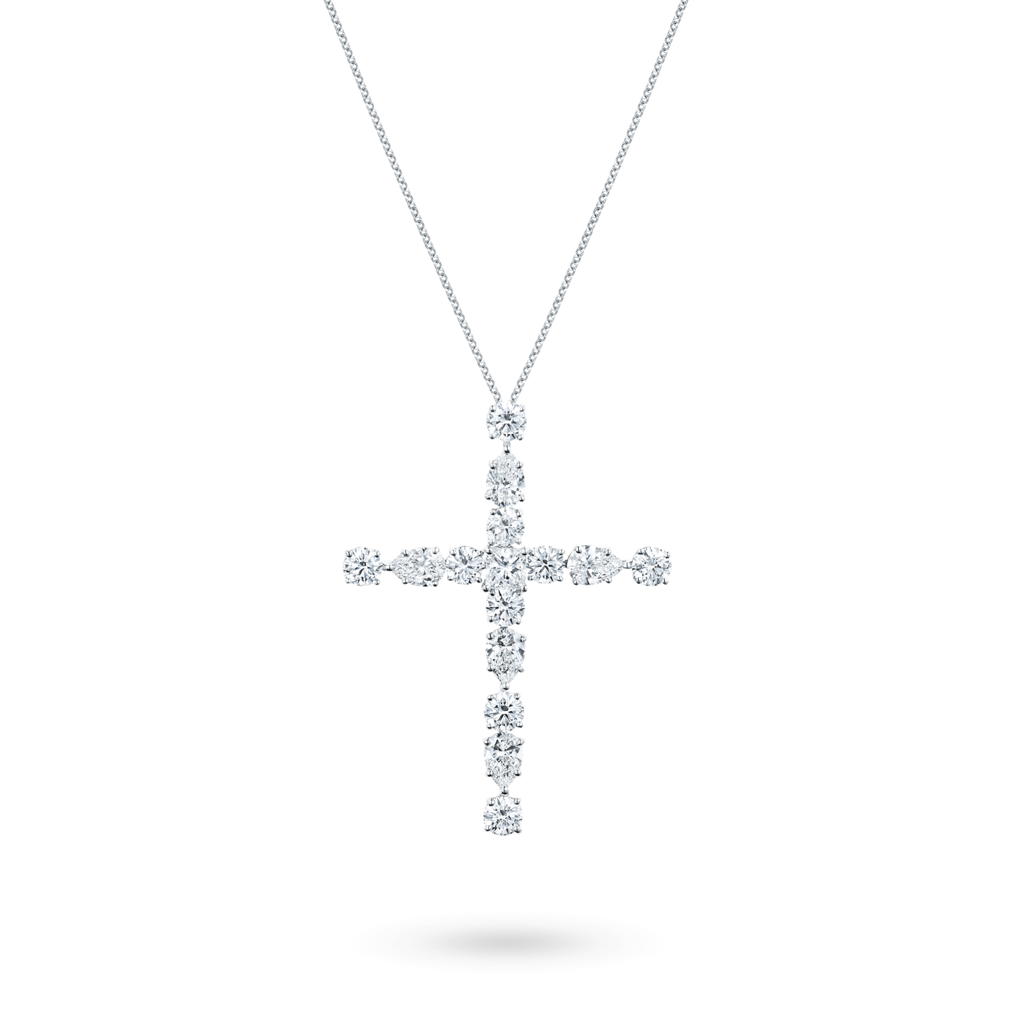 Symbols Large Diamond Madonna Cross Pendant, Product Image 2