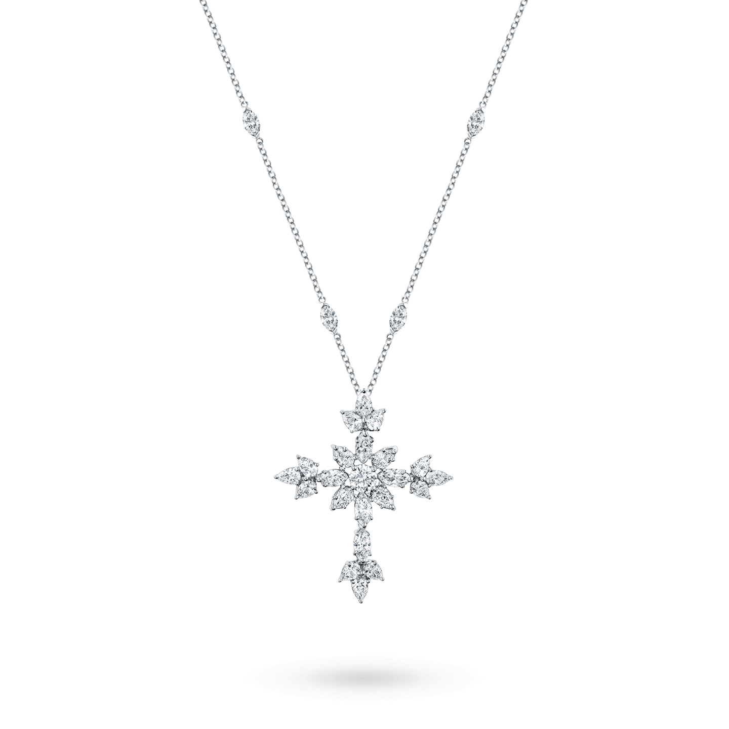Symbols Marquise Diamond Cross Pendant, Product Image 2