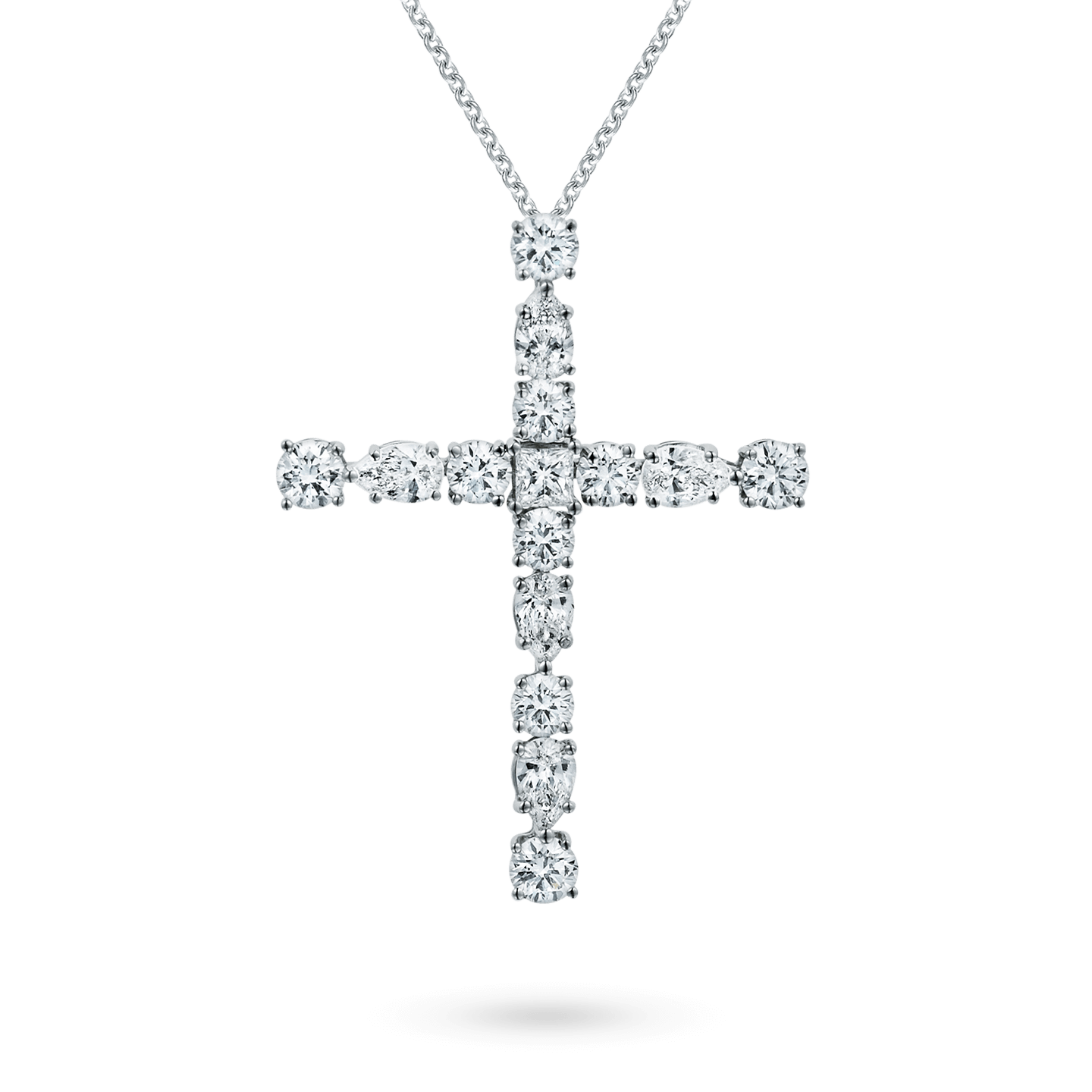 Symbols Small Diamond Madonna Cross Pendant, Product Image 1