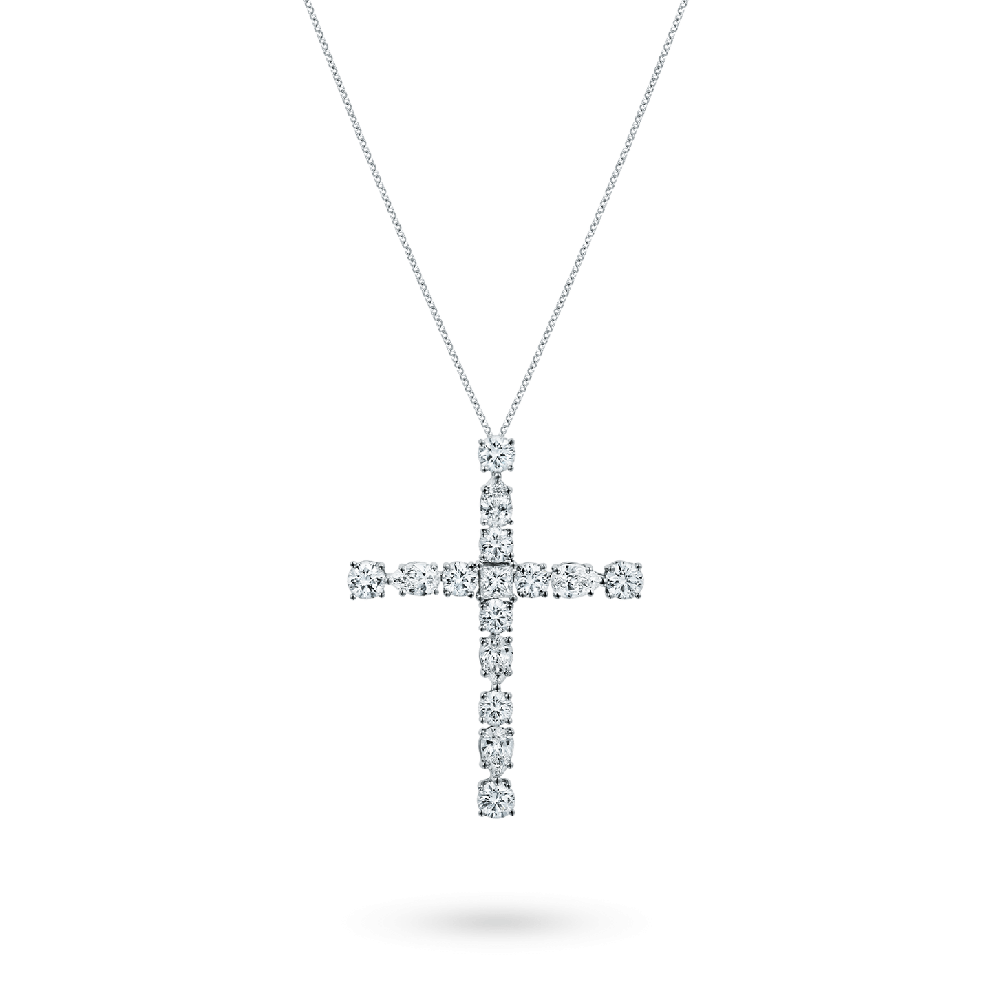 Symbols Small Diamond Madonna Cross Pendant, Product Image 2