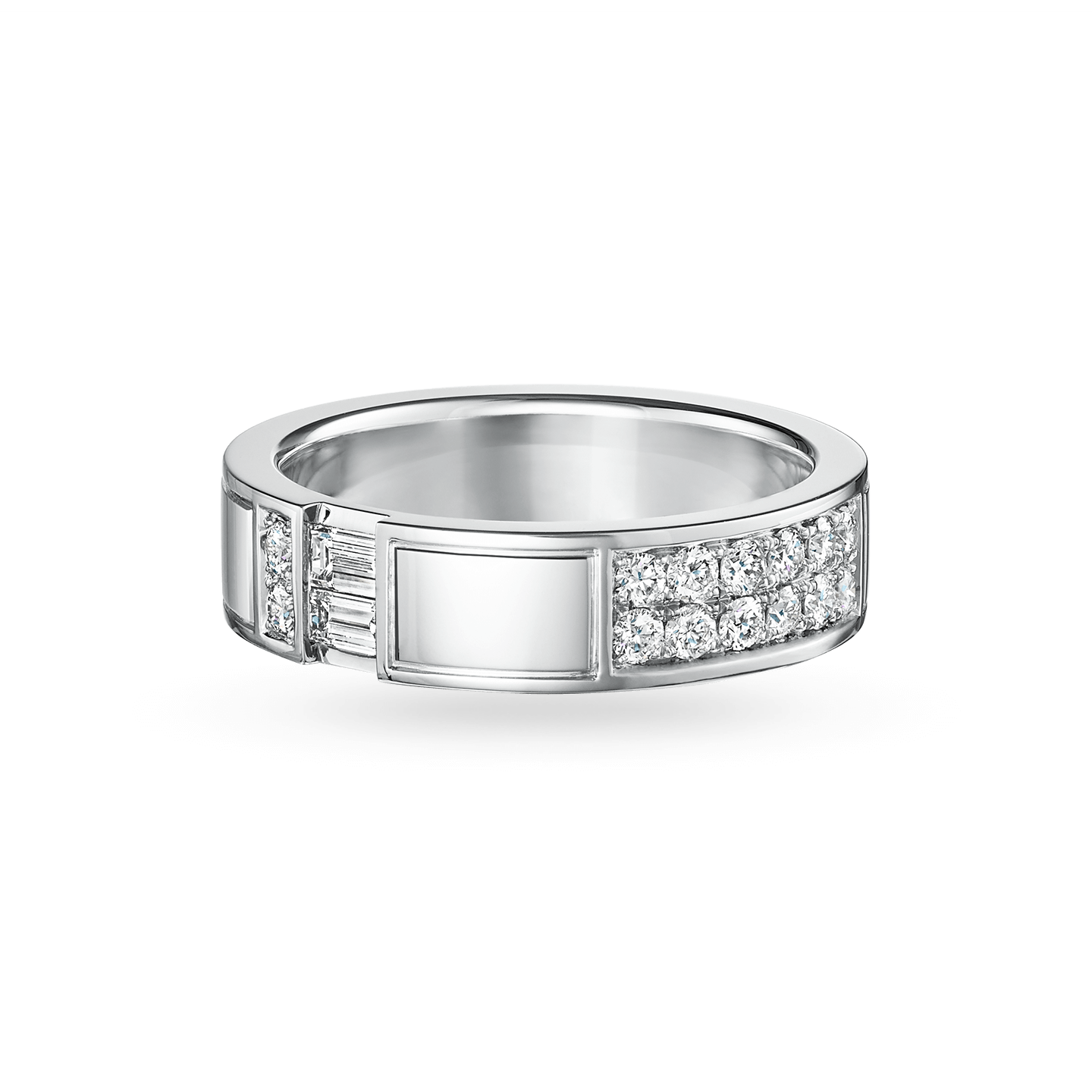 Traffic Wide Diamond Wedding Band, Product Image 1