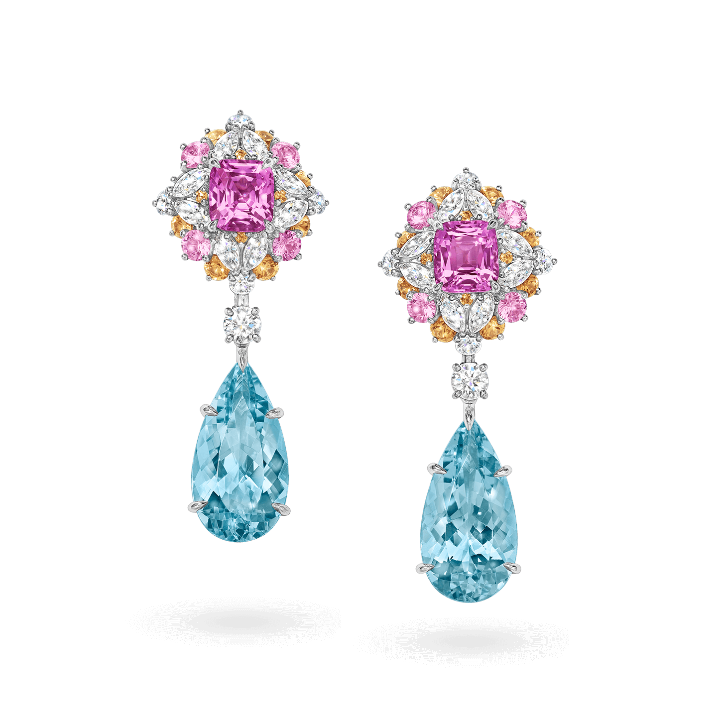 Winston Candy Aquamarine Drop Earrings Harry Winston