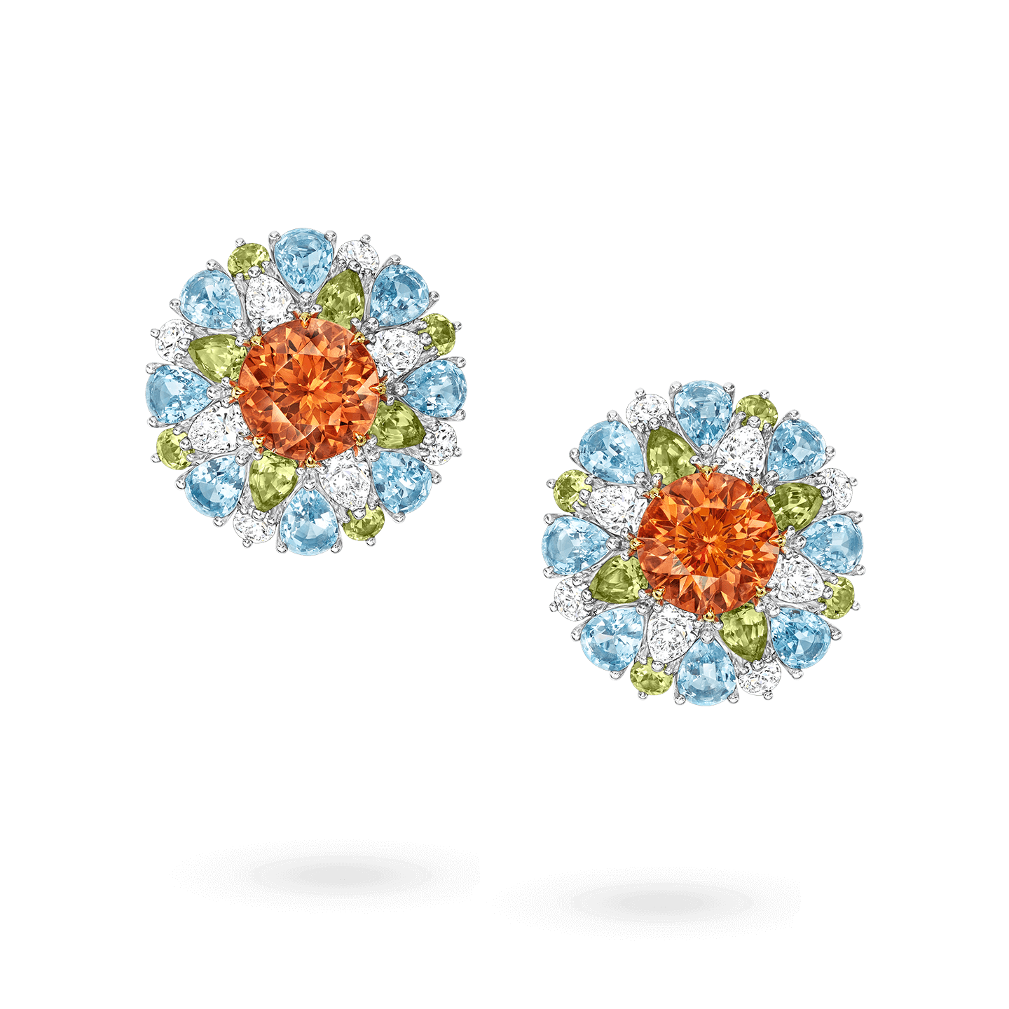 Boucles d'oreilles Winston Candy en Spessartite