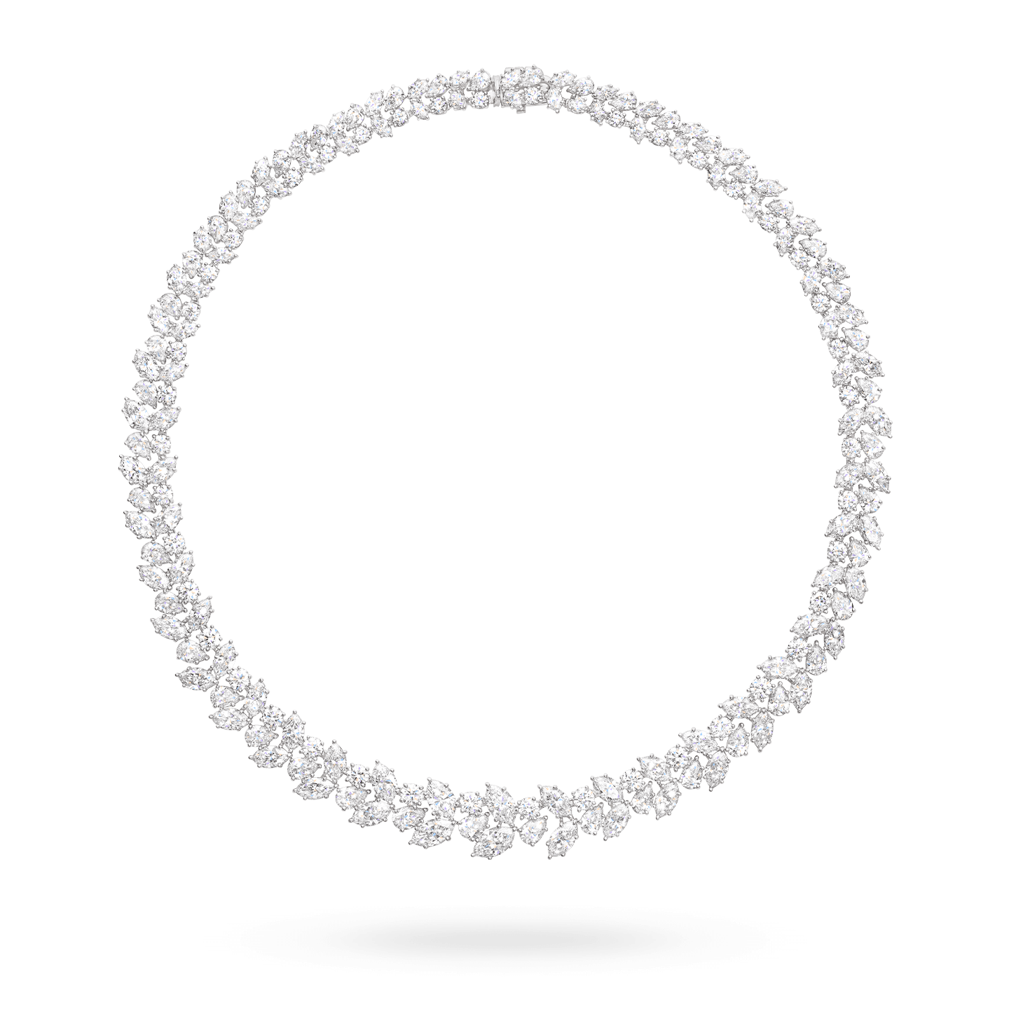 Winston Cluster Diamond Necklace