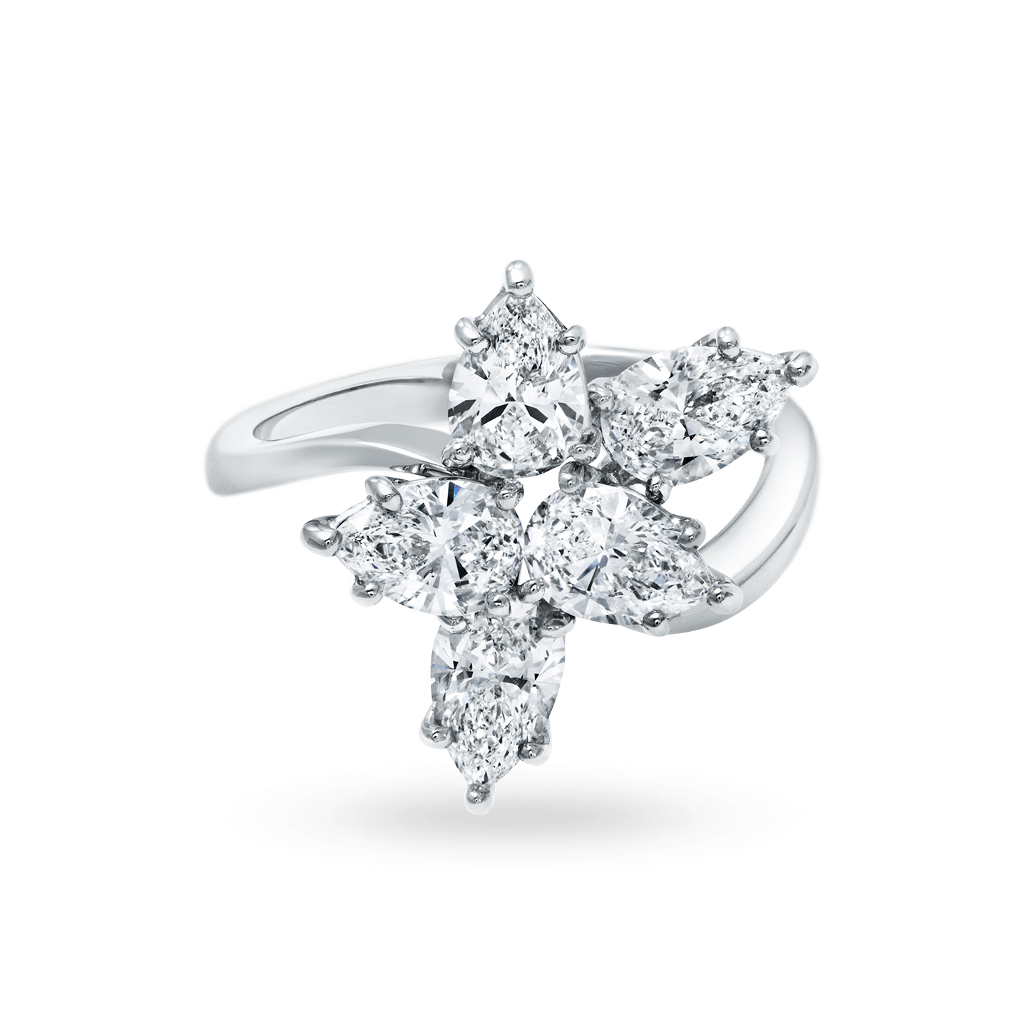 Winston Cluster Medium Diamond Ring Harry Winston