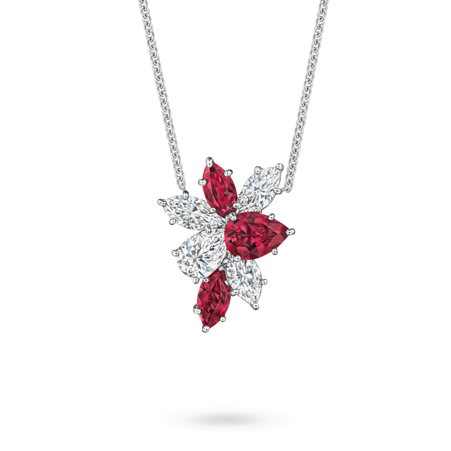 Diamond cheap ruby pendant