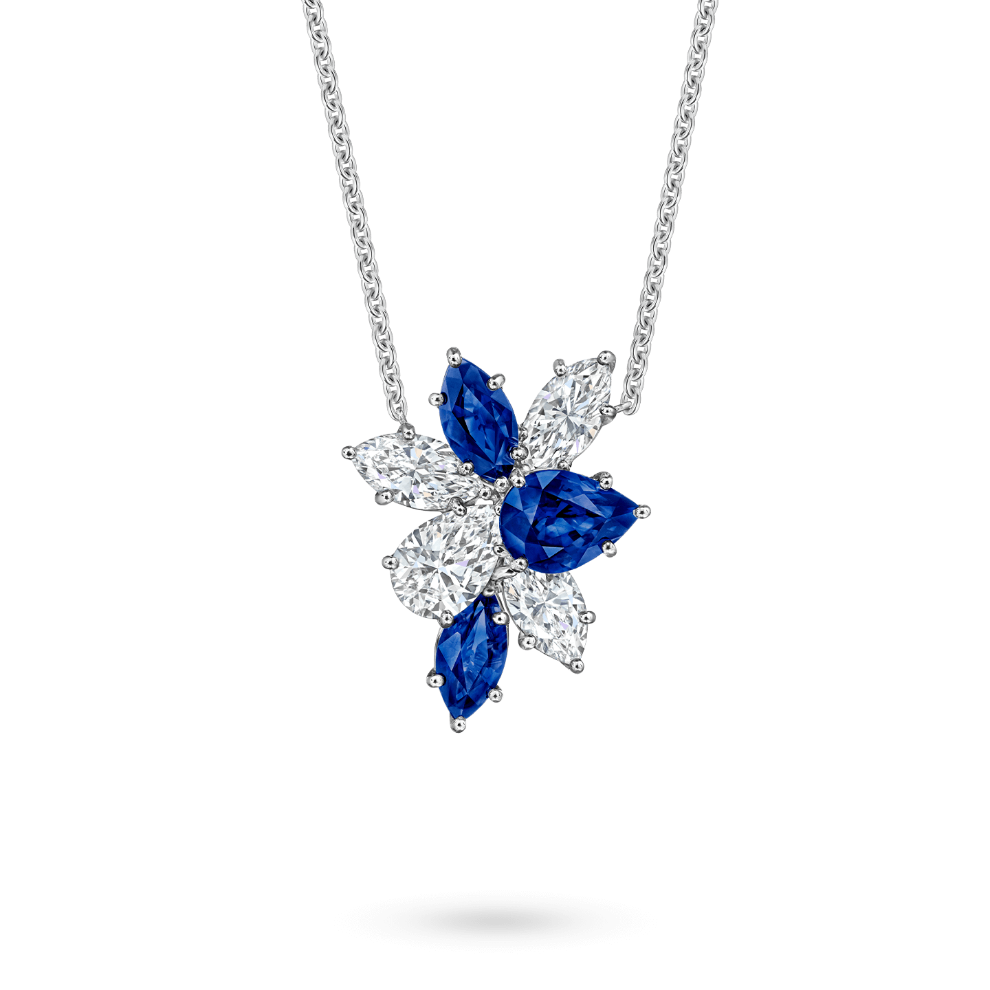 Sapphire and new arrivals diamond necklace pendants