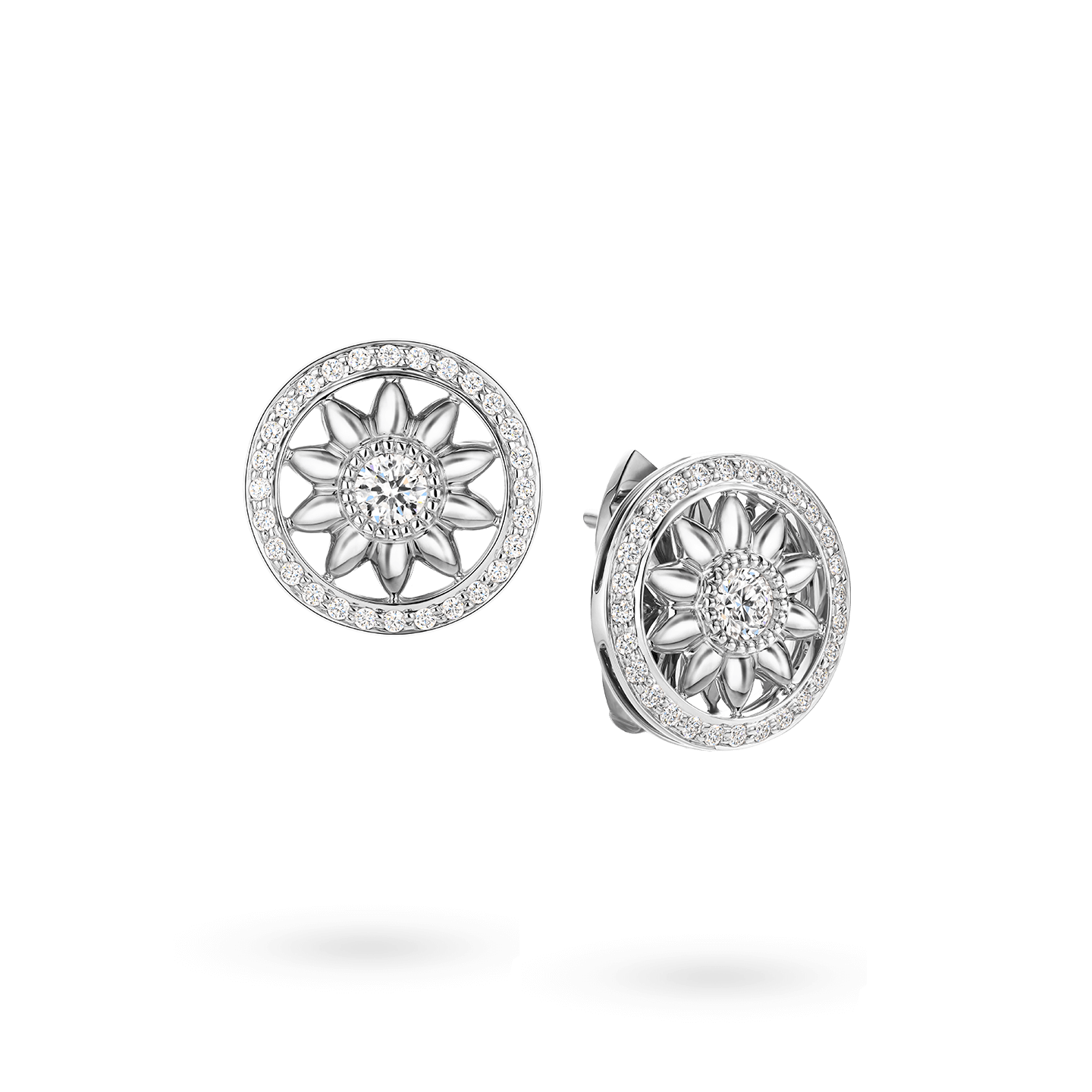 Winston Gates Platinum Diamond Earrings Harry Winston