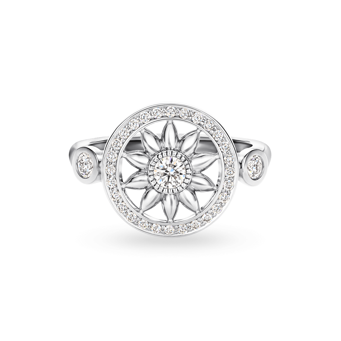 Winston Gates Platinum Diamond Ring, Product Image 1