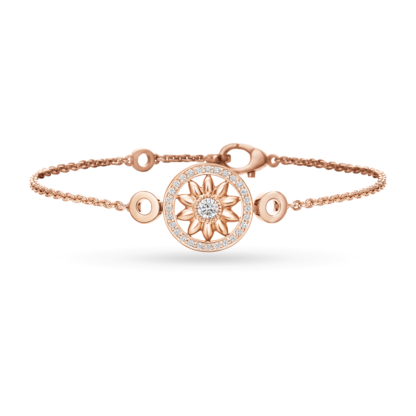 Rose Gold Bangle Bracelet With Diamonds - Simmons Fine Jewelry