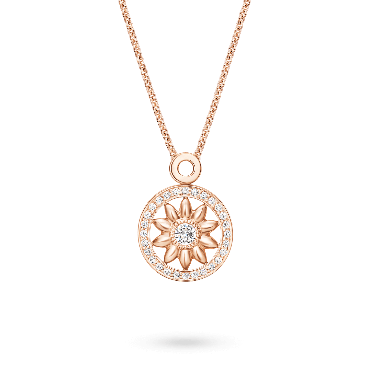 Harry Winston Sunflower Mini Pt950 Necklace | Chairish