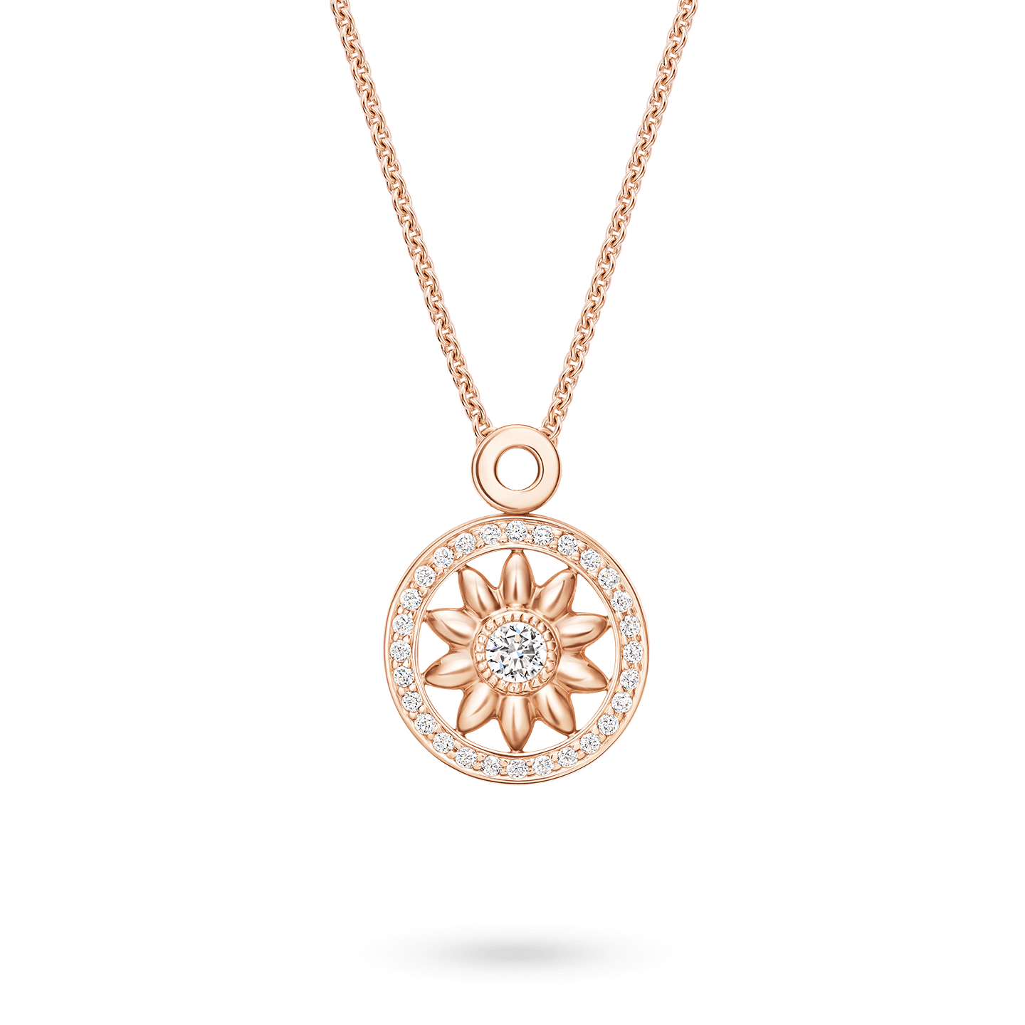 Winston Gates Rose Gold Diamond Pendant, Product Image 1