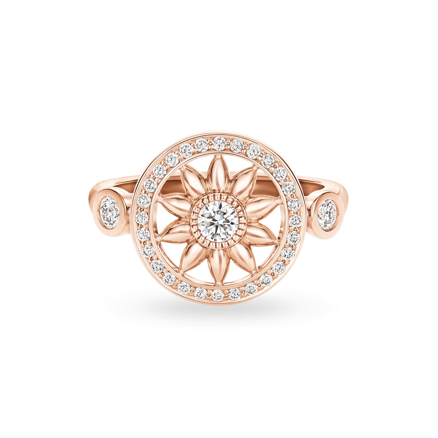 Winston Gates Rose Gold Diamond Ring, Product Image 1