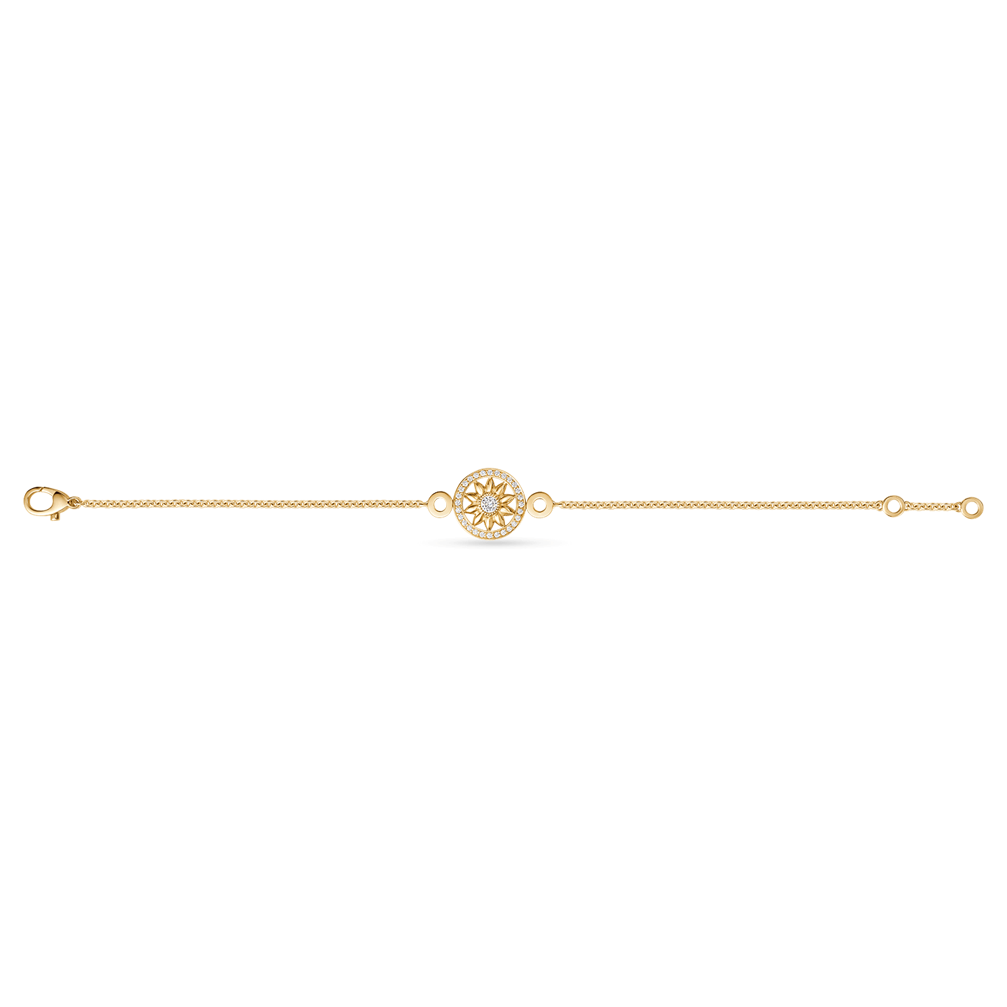 Full length view of theWinston Gates Yellow Gold Diamond Bracelet